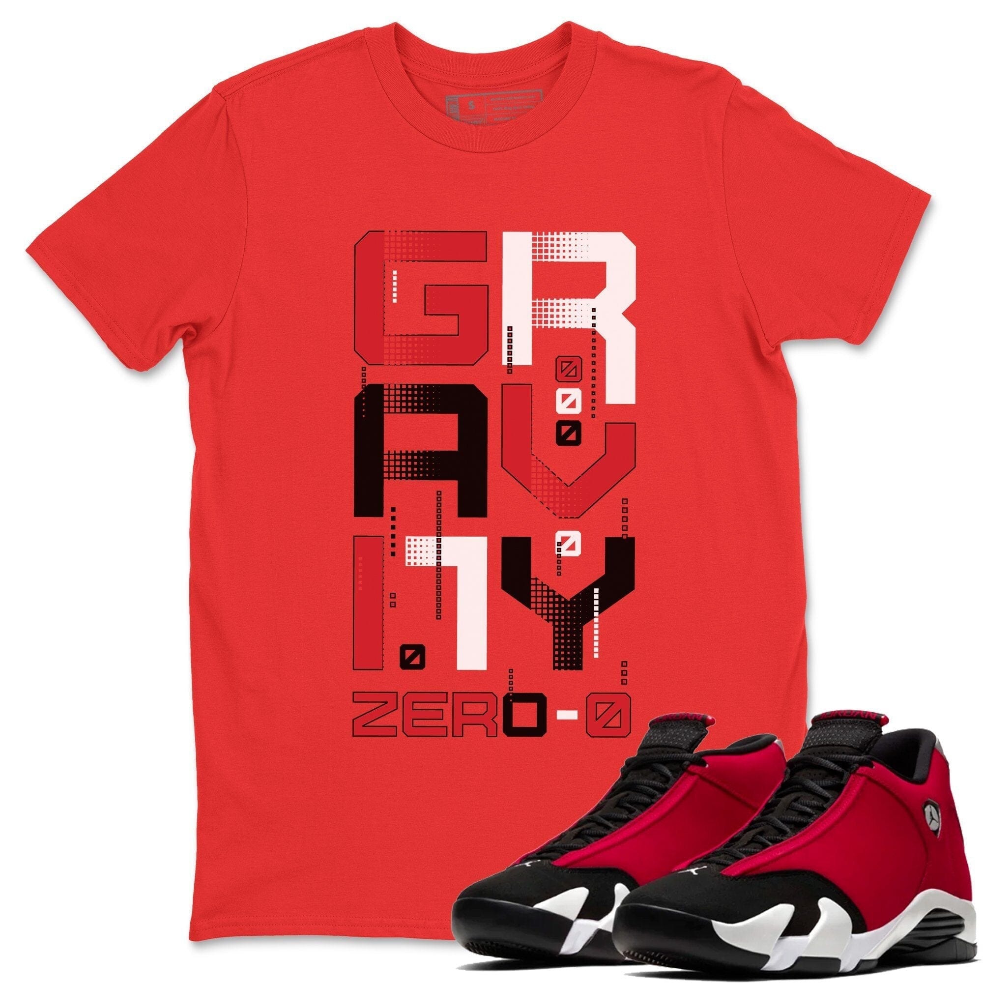 Jordan 14 Gym Red Sneaker Matching T-Shirt Zero Gravity Sneaker Tees Jordan 14 Gym Red Sneaker Release Tees Crew Neck Tees