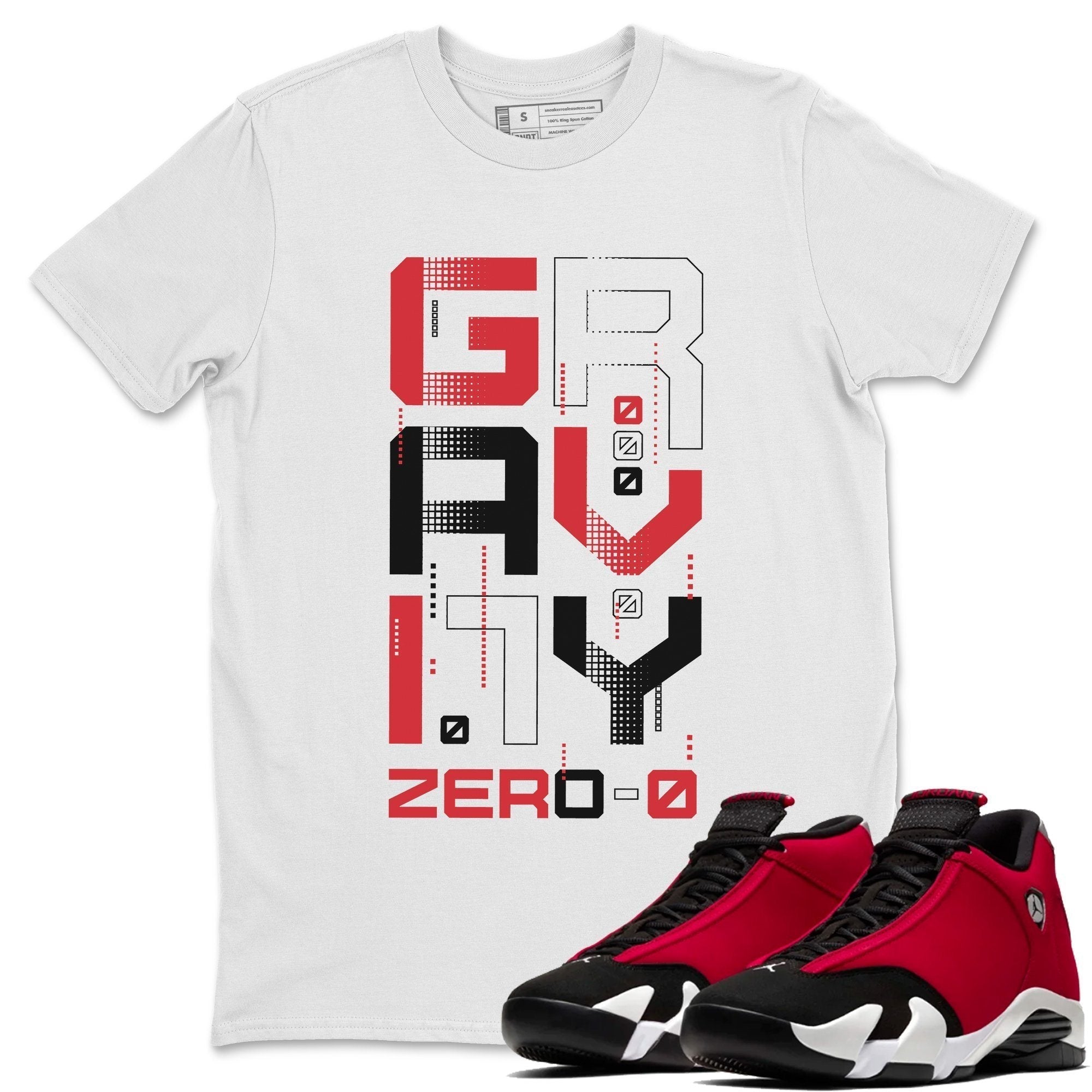 Jordan 14 Gym Red Sneaker Matching T-Shirt Zero Gravity Sneaker Tees Jordan 14 Gym Red Sneaker Release Tees Crew Neck Tees