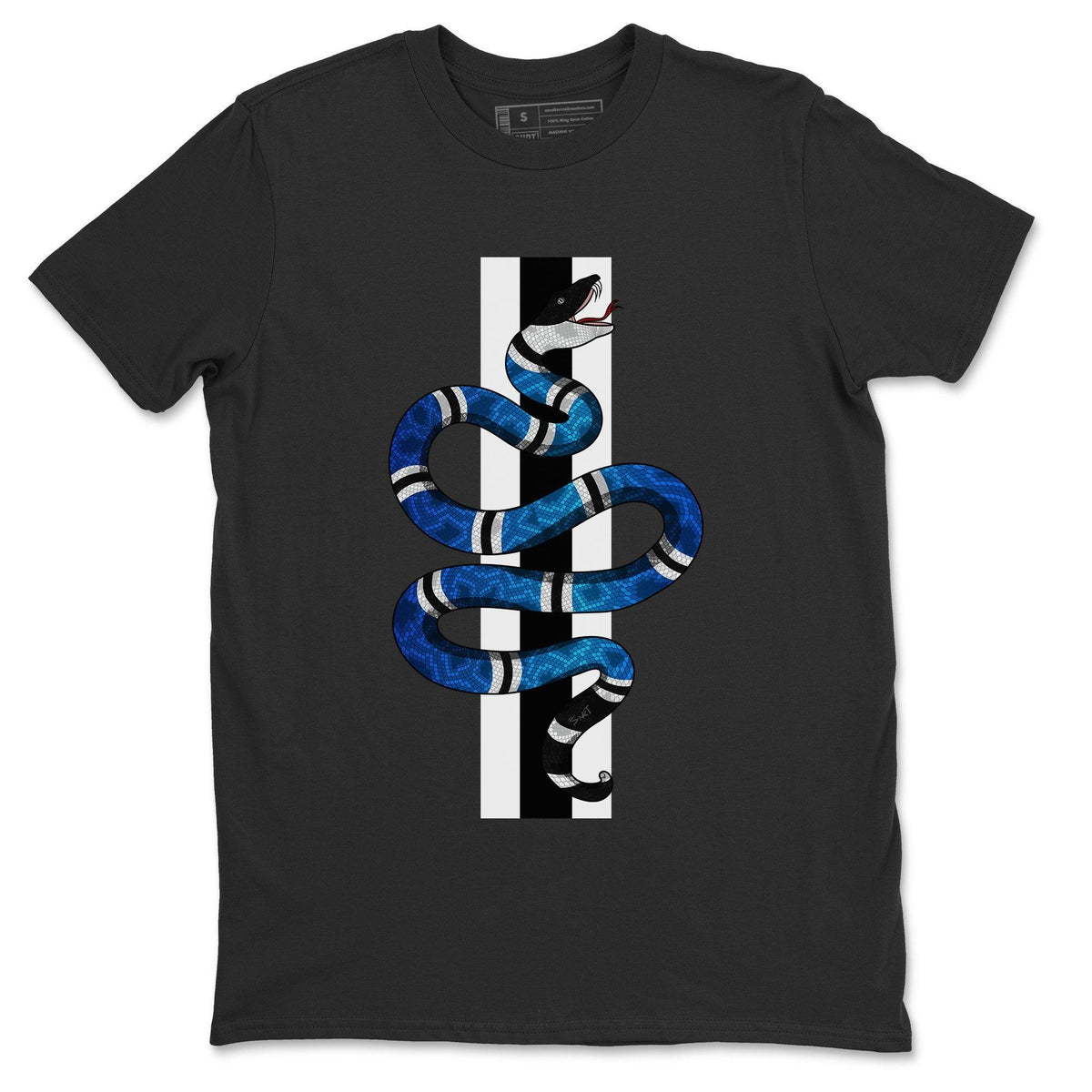 Jordan 14 Hyper Royal Sneaker Matching T-Shirt Snake Sneaker Tees Jordan 14 Hyper Royal Sneaker Release Tees Crew Neck Tees