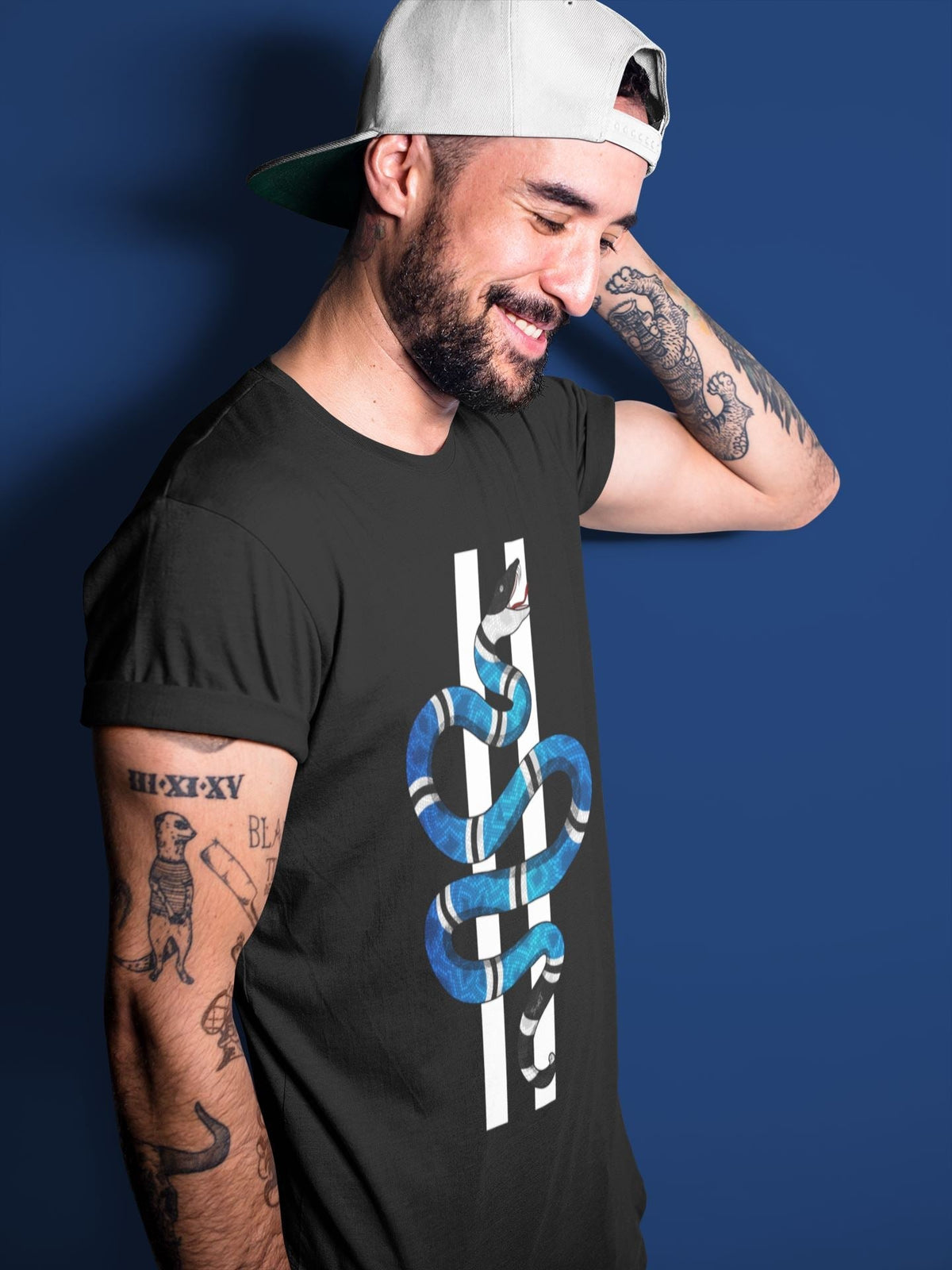 Jordan 14 Hyper Royal Sneaker Matching T-Shirt Snake Sneaker Tees Jordan 14 Hyper Royal Sneaker Release Tees Crew Neck Tees