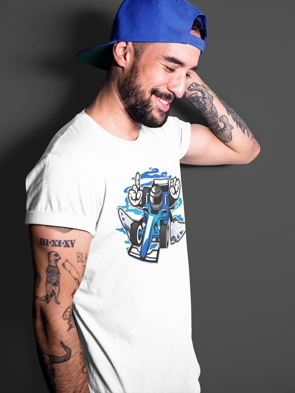 Jordan 14 Hyper Royal Sneaker Matching T-Shirt Racer Sneaker Tees Jordan 14 Hyper Royal Sneaker Release Tees Crew Neck Tees