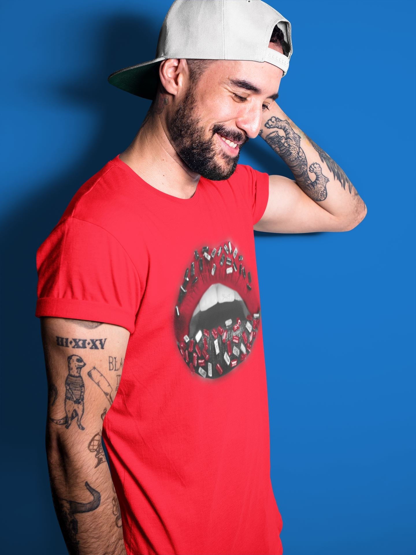 Jordan 14 Gym Red Sneaker Matching T-Shirt Lips Jewel Sneaker Tees Jordan 14 Gym Red Sneaker Release Tees Crew Neck Tees