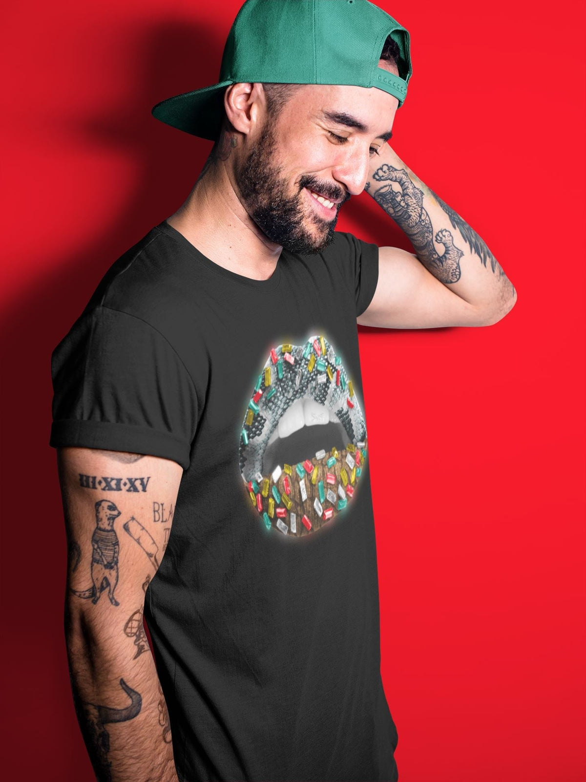 Jordan 3 Animal Instinct 2.0 Sneaker Matching T-Shirt Lips Jewel Sneaker Tees Jordan 3 Animal Instinct 2.0 Sneaker Release Tees Crew Neck Tees