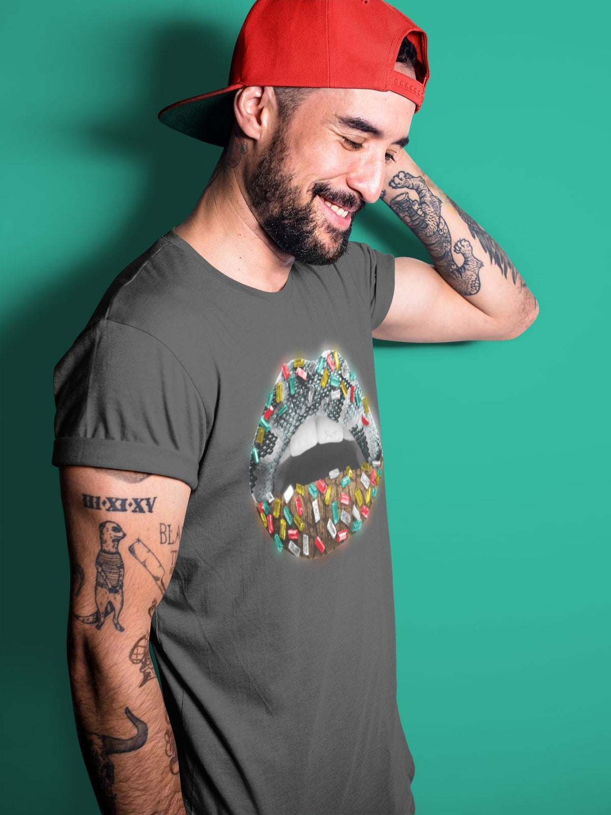 Jordan 3 Animal Instinct 2.0 Sneaker Matching T-Shirt Lips Jewel Sneaker Tees Jordan 3 Animal Instinct 2.0 Sneaker Release Tees Crew Neck Tees