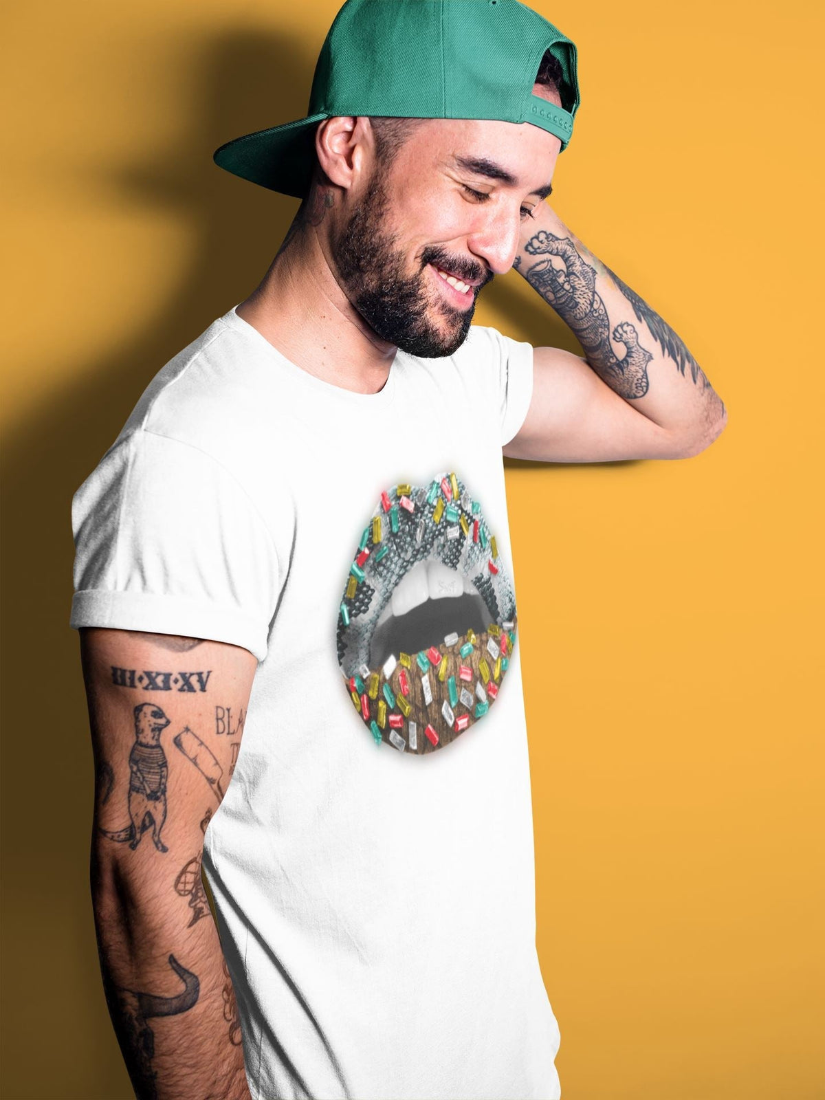 Jordan 3 Animal Instinct 2.0 Sneaker Matching T-Shirt Lips Jewel Sneaker Tees Jordan 3 Animal Instinct 2.0 Sneaker Release Tees Crew Neck Tees