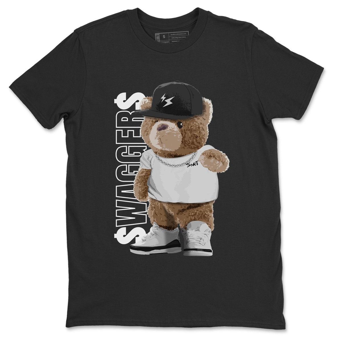 Jordan 3 Fragment Sneaker Matching T-Shirt Bear Swaggers Sneaker Tees Jordan 3 Fragment Sneaker Release Tees Crew Neck Tees