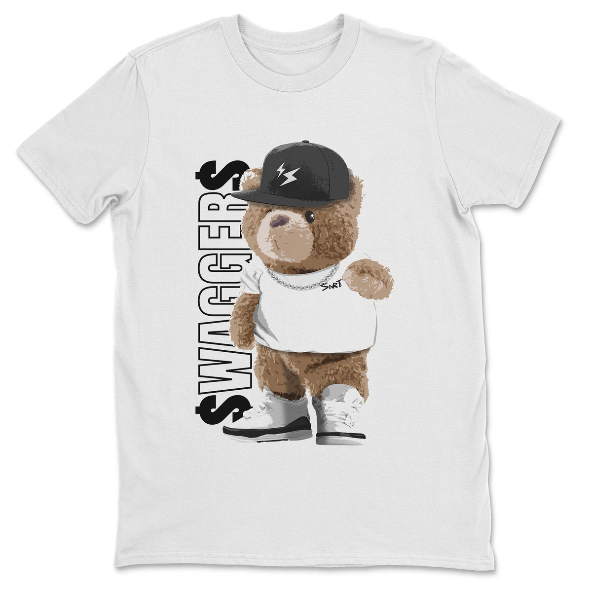 Jordan 3 Fragment Sneaker Matching T-Shirt Bear Swaggers Sneaker Tees Jordan 3 Fragment Sneaker Release Tees Crew Neck Tees