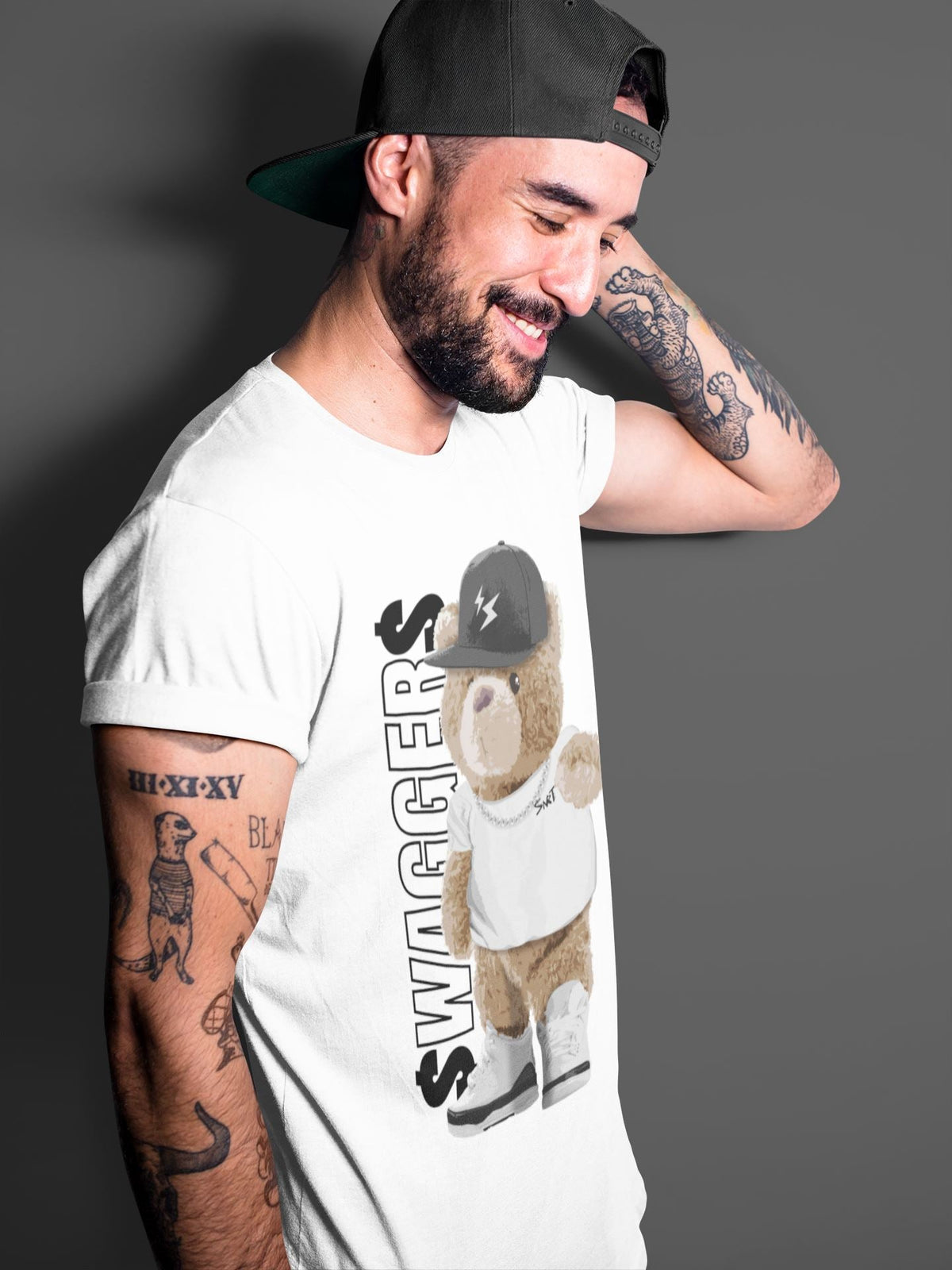 Jordan 3 Fragment Sneaker Matching T-Shirt Bear Swaggers Sneaker Tees Jordan 3 Fragment Sneaker Release Tees Crew Neck Tees
