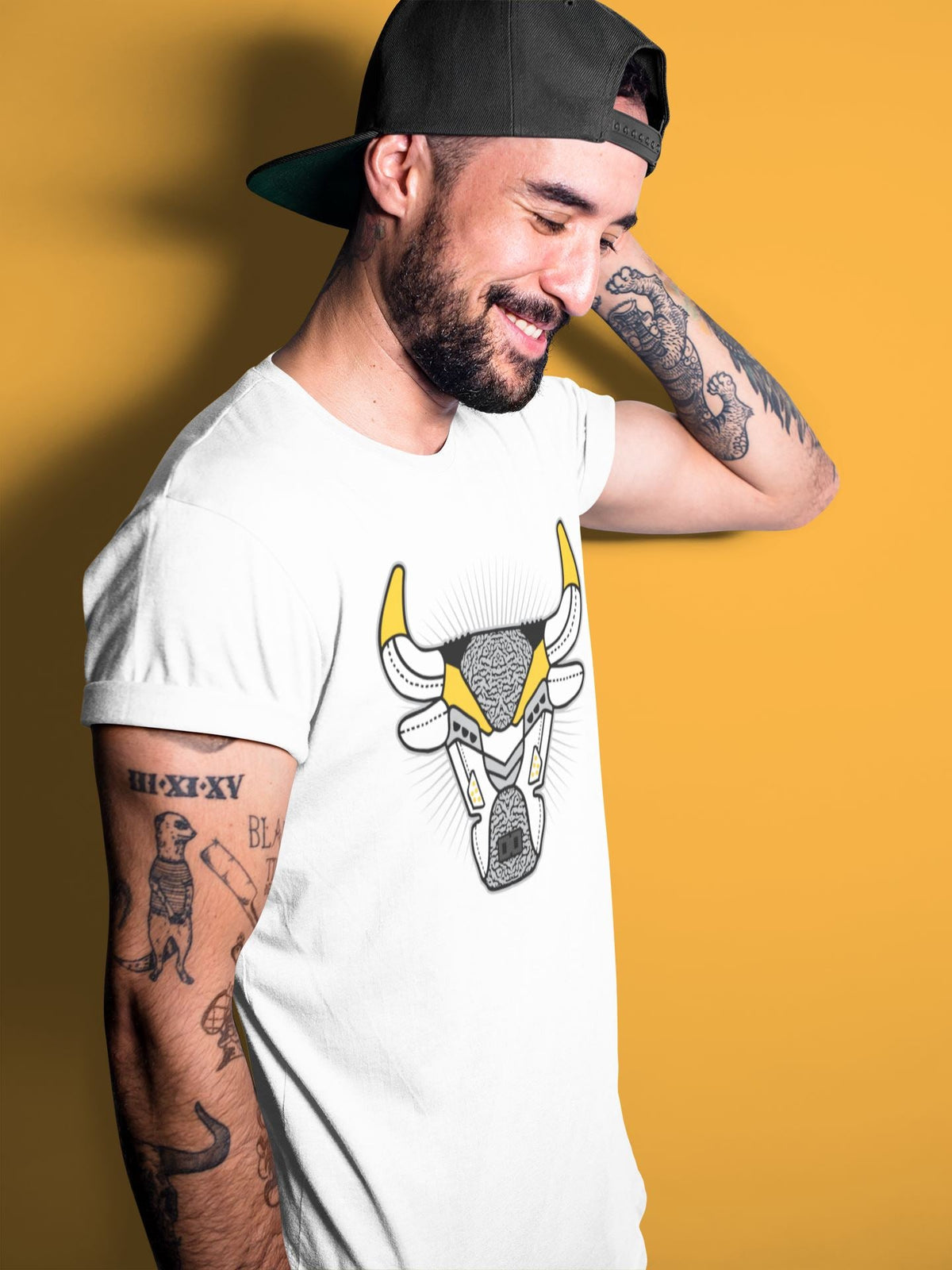Jordan 3 Laser Orange Sneaker Matching T-Shirt Bull Head Sneaker Tees Jordan 3 Laser Orange Sneaker Release Tees Crew Neck Tees