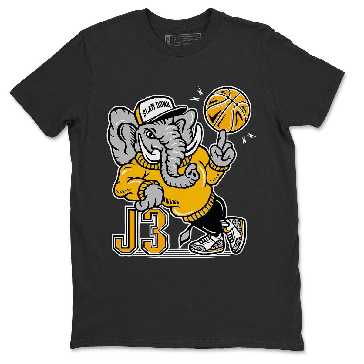 Jordan 3 Laser Orange Sneaker Matching T-Shirt Elephant Sneaker Tees Jordan 3 Laser Orange Sneaker Release Tees Crew Neck Tees