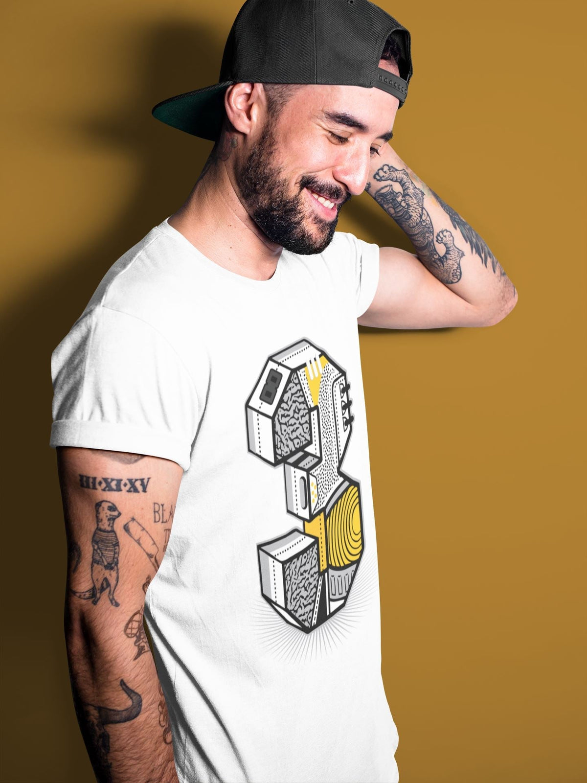 Jordan 3 Laser Orange Sneaker Matching T-Shirt Three Statue Sneaker Tees Jordan 3 Laser Orange Sneaker Release Tees Crew Neck Tees