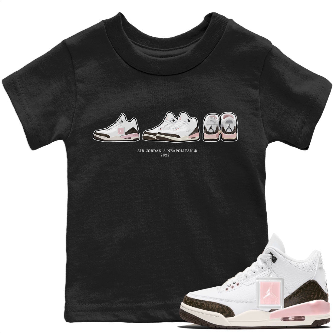 Jordan 3 Atmosphere Sneaker Matching T-Shirt Air Jordan 3 Prelude Sneaker Tees Jordan 3 Atmosphere Sneaker Release Tees Kids Shirts