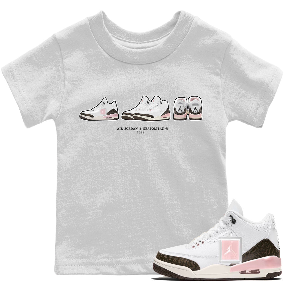 Jordan 3 Atmosphere Sneaker Matching T-Shirt Air Jordan 3 Prelude Sneaker Tees Jordan 3 Atmosphere Sneaker Release Tees Kids Shirts