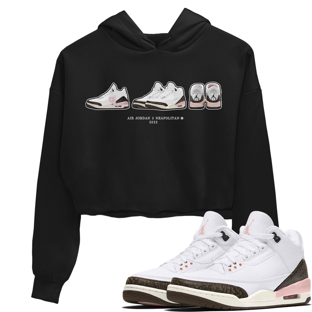 Jordan 3 Atmosphere Sneaker Matching T-Shirt Air Jordan 3 Prelude Sneaker Tees Jordan 3 Atmosphere Sneaker Release Tees Women's Shirts