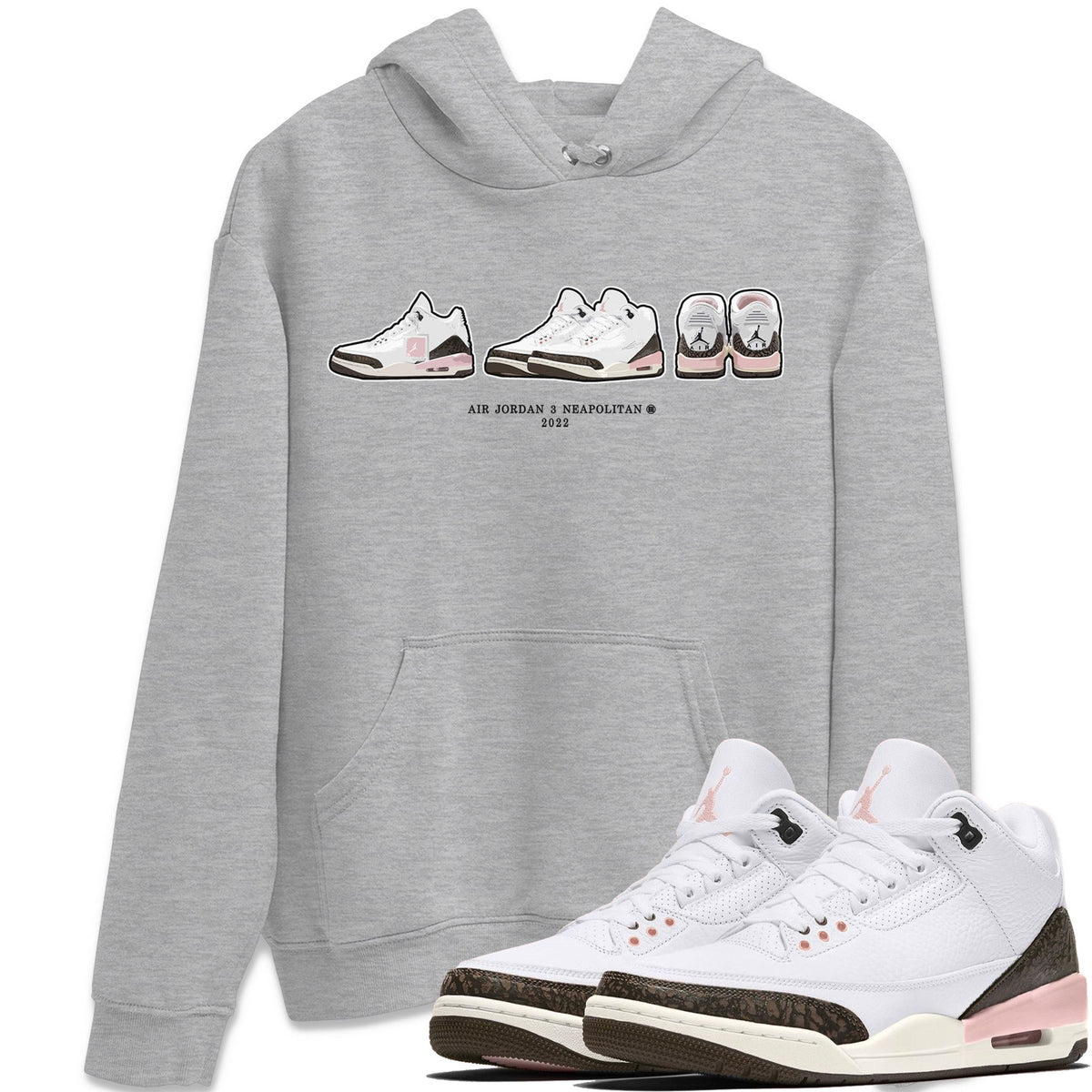 Jordan 3 Atmosphere Sneaker Matching T-Shirt Air Jordan 3 Prelude Sneaker Tees Jordan 3 Atmosphere Sneaker Release Tees Crew Neck Tees
