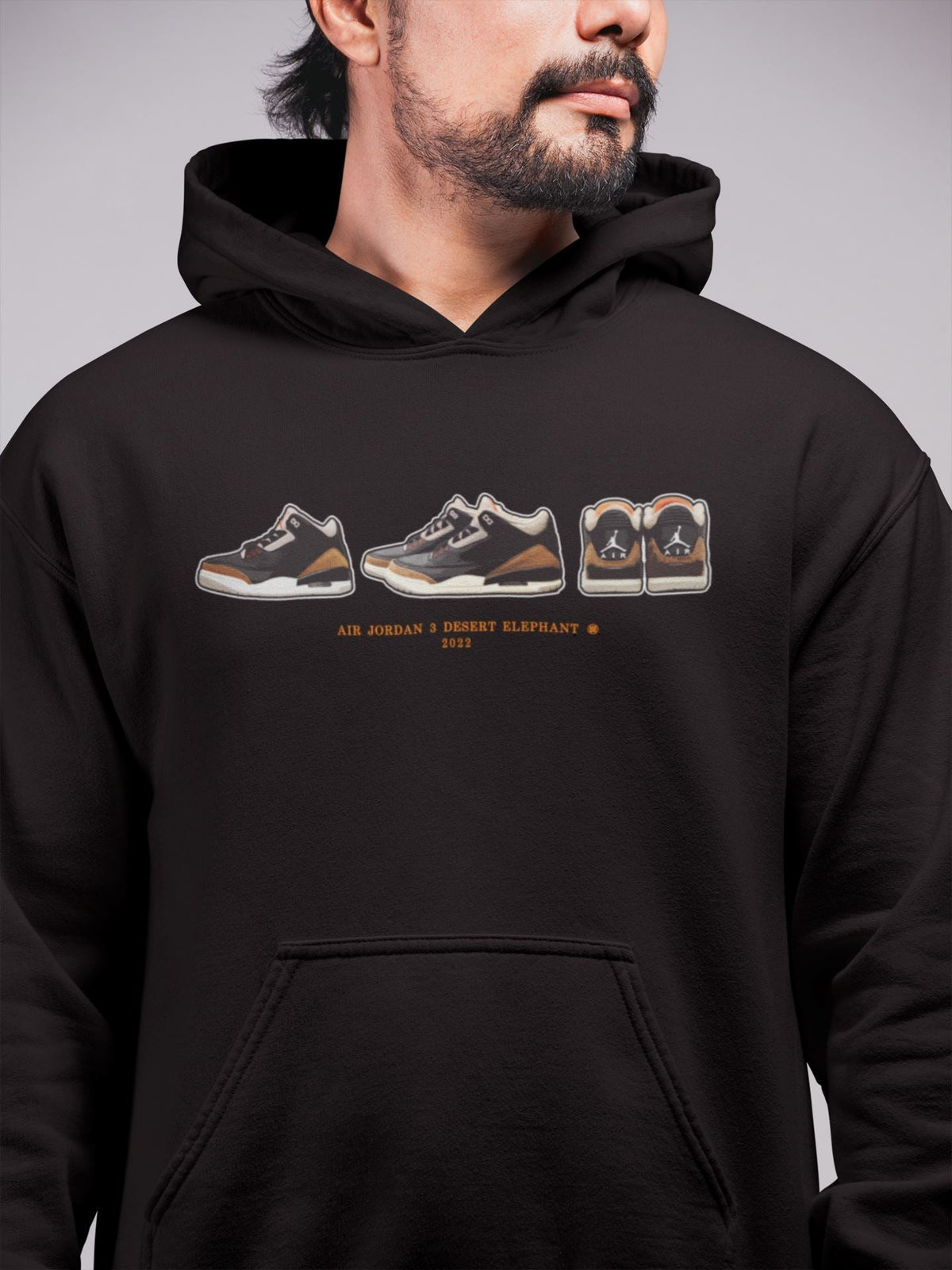 Jordan 3 Desert Elephant Sneaker Matching T-Shirt Air Jordan 3 Prelude Sneaker Tees Jordan 3 Desert Elephant Sneaker Release Tees Crew Neck Tees