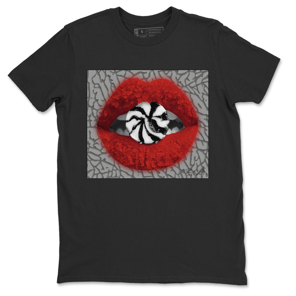 Jordan 3 Unite Sneaker Matching T-Shirt Lips Candy Sneaker Tees Jordan 3 Unite Sneaker Release Tees Crew Neck Tees