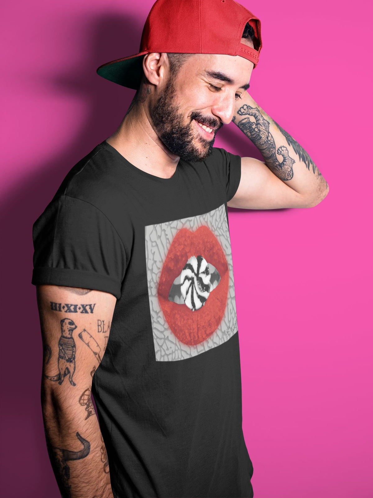 Jordan 3 Unite Sneaker Matching T-Shirt Lips Candy Sneaker Tees Jordan 3 Unite Sneaker Release Tees Crew Neck Tees