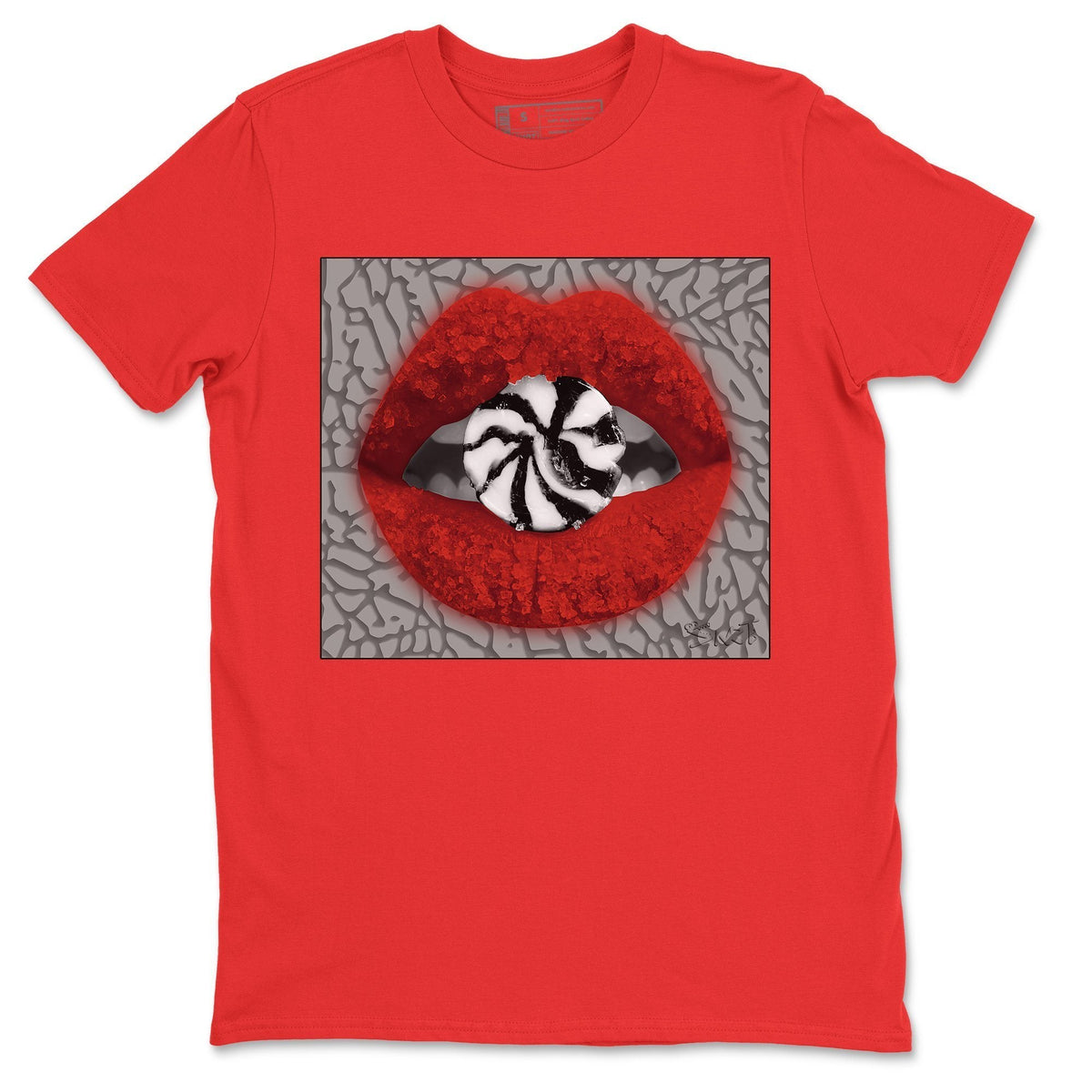 Jordan 3 Unite Sneaker Matching T-Shirt Lips Candy Sneaker Tees Jordan 3 Unite Sneaker Release Tees Crew Neck Tees