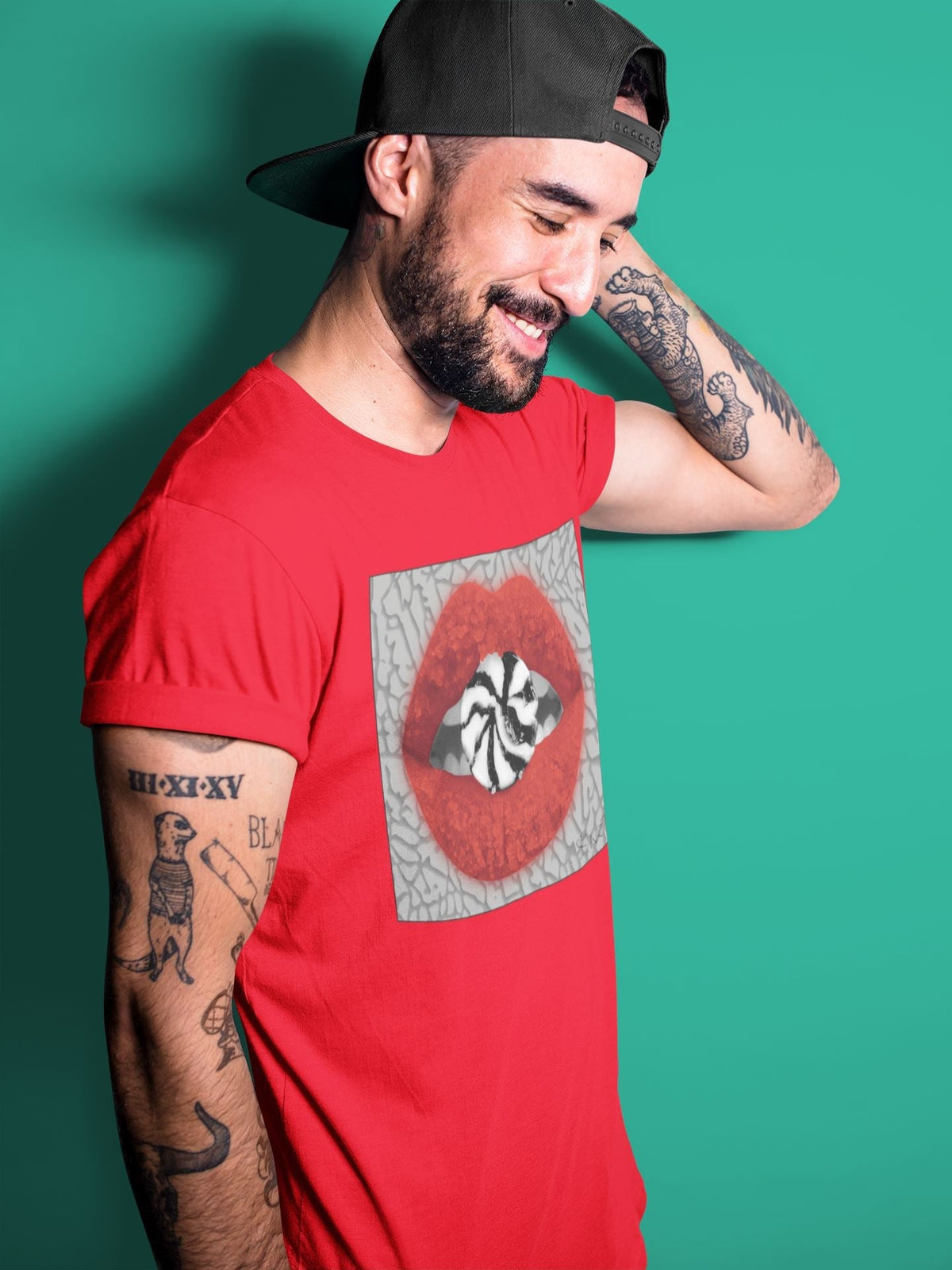Jordan 3 Unite Sneaker Matching T-Shirt Lips Candy Sneaker Tees Jordan 3 Unite Sneaker Release Tees Crew Neck Tees