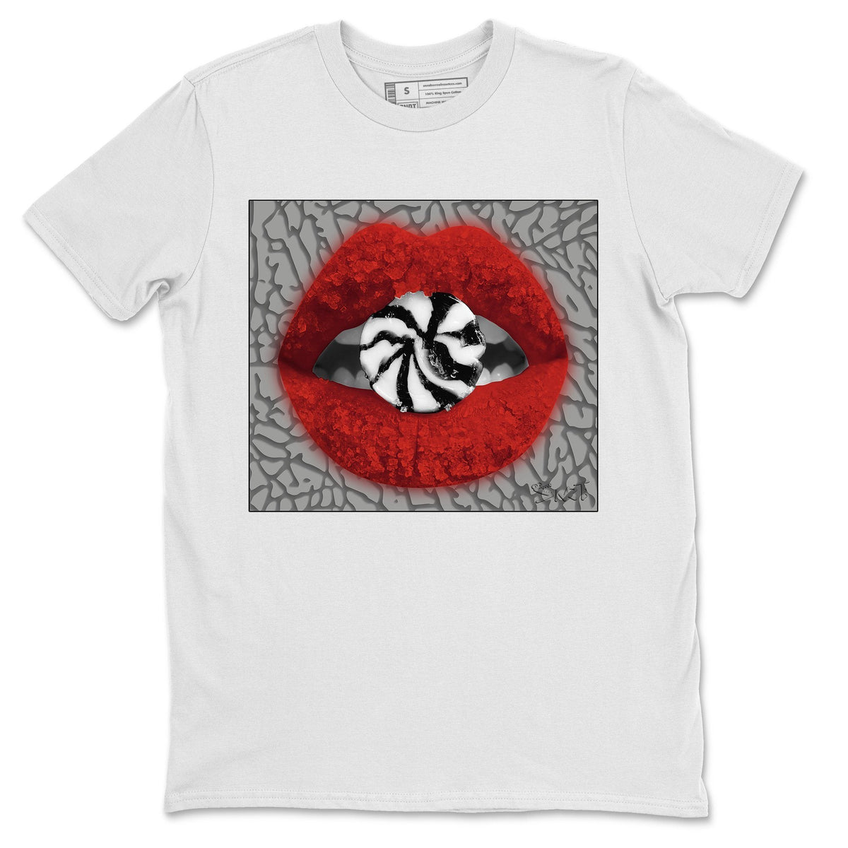 Jordan 3 Unite Sneaker Matching T-Shirt Lips Candy Sneaker Tees Jordan 3 Unite Sneaker Release Tees Crew Neck Tees