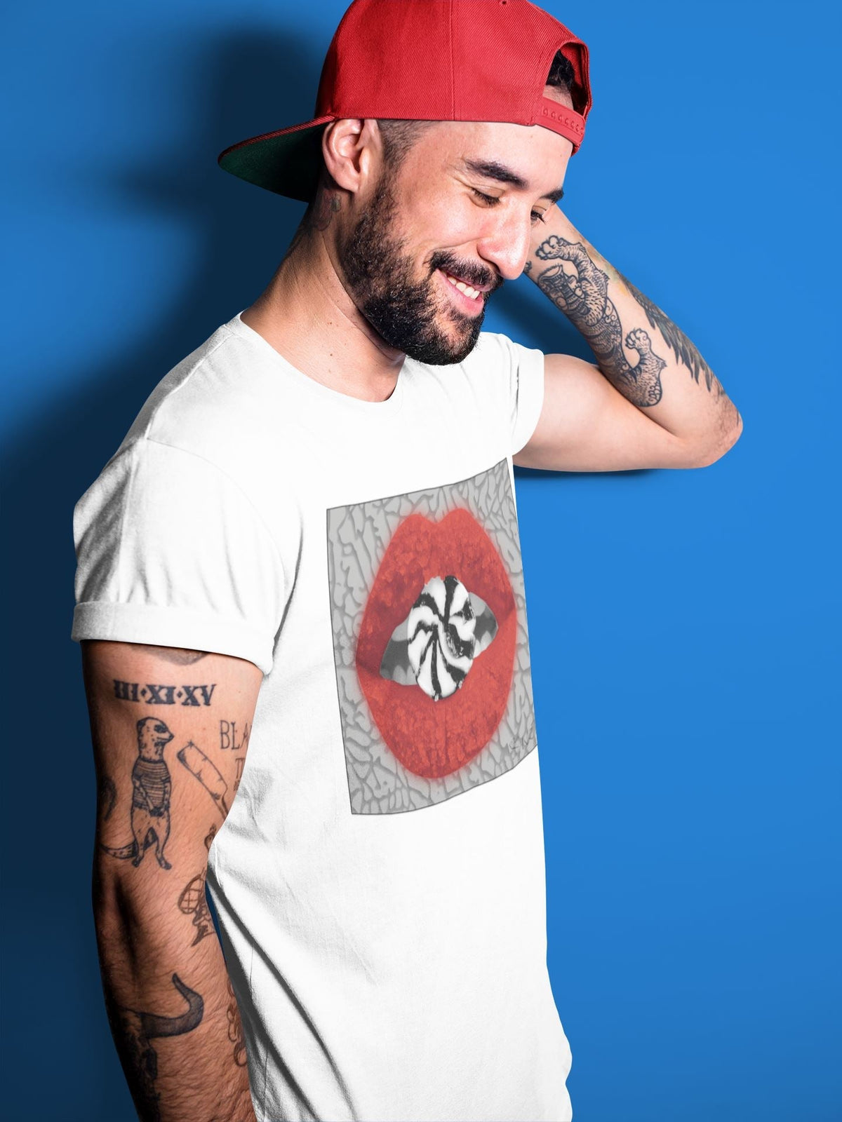 Jordan 3 Unite Sneaker Matching T-Shirt Lips Candy Sneaker Tees Jordan 3 Unite Sneaker Release Tees Crew Neck Tees