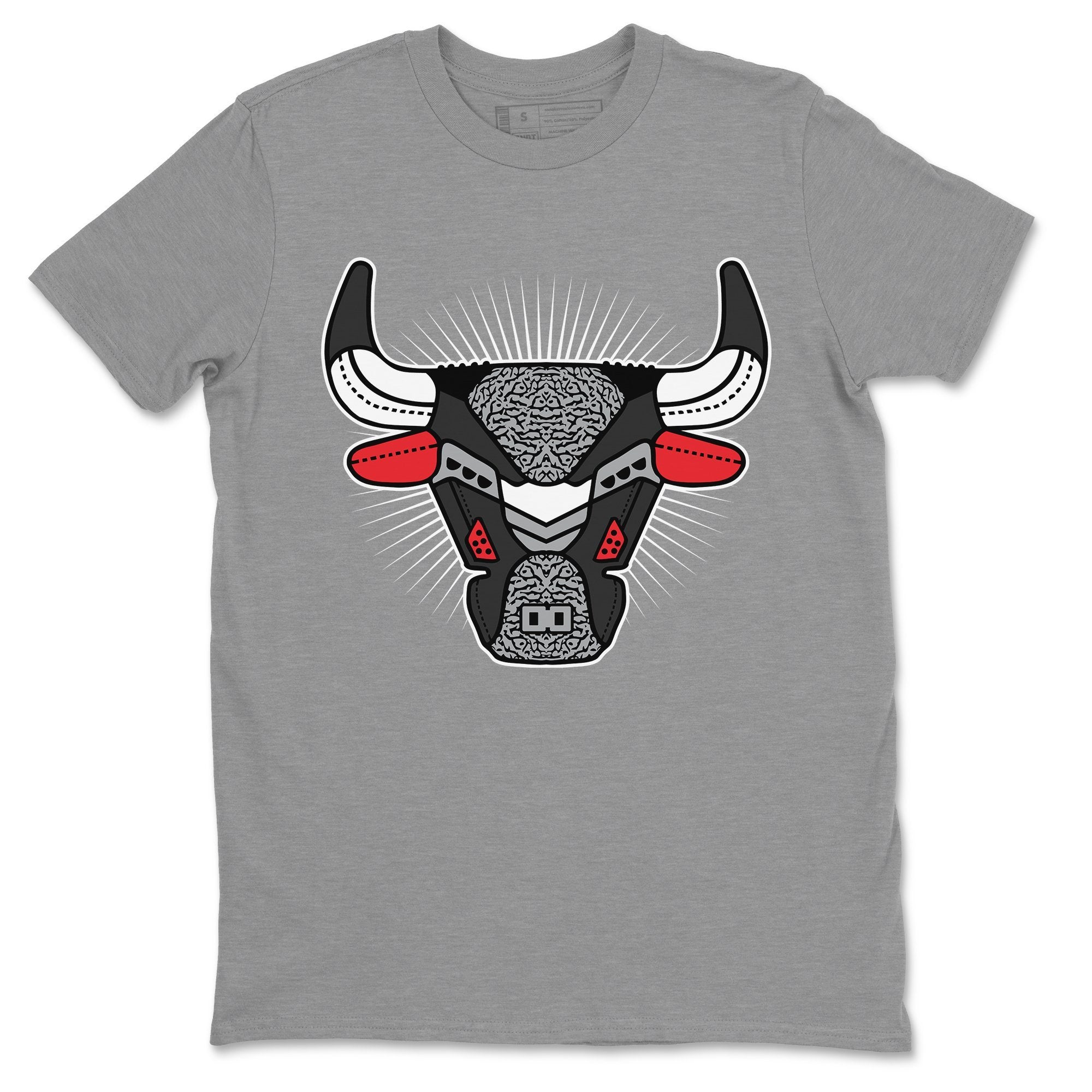 Jordan 3 Black Cement Shirt To Match Jordans AJ3 Bull Head Sneaker Tees Jordan 3 Black Cement Drip Gear Zone Sneaker Matching Clothing Unisex Shirts