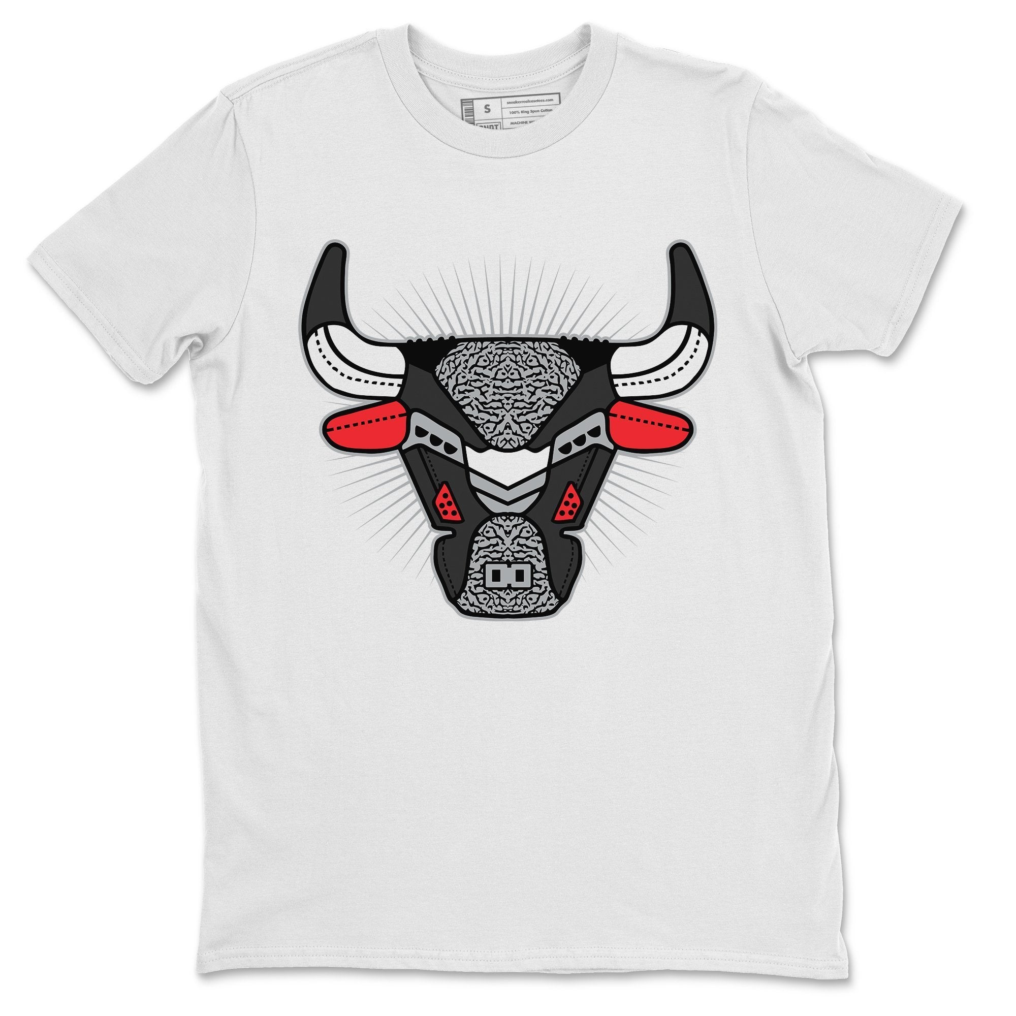 Jordan 3 Black Cement Shirt To Match Jordans AJ3 Bull Head Sneaker Tees Jordan 3 Black Cement Drip Gear Zone Sneaker Matching Clothing Unisex Shirts
