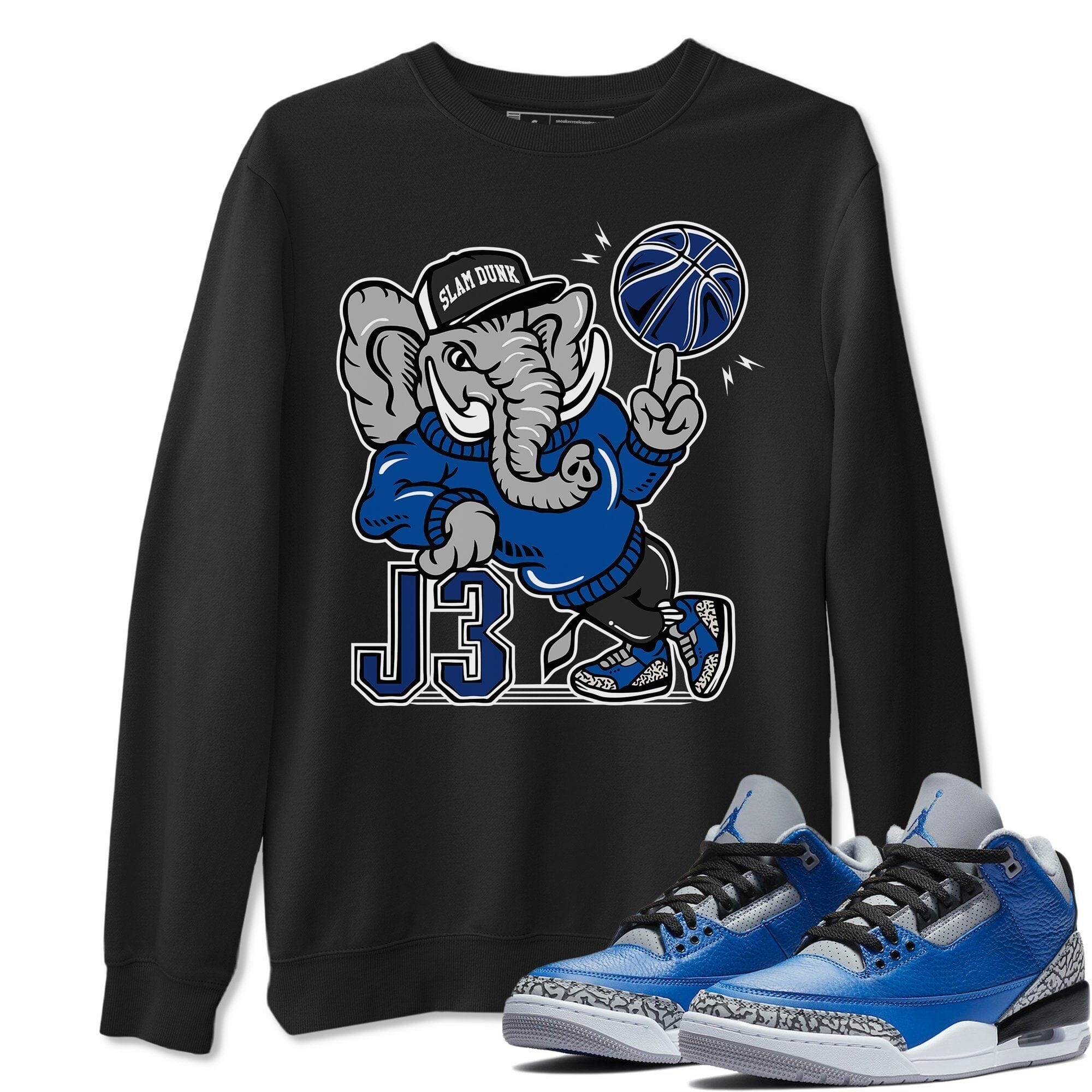 Jordan 3 Varsity Royal Shirt To Match Jordans Elephant Sneaker Tees Jordan 3 Varsity Royal Drip Gear Zone Sneaker Matching Clothing Unisex Shirts