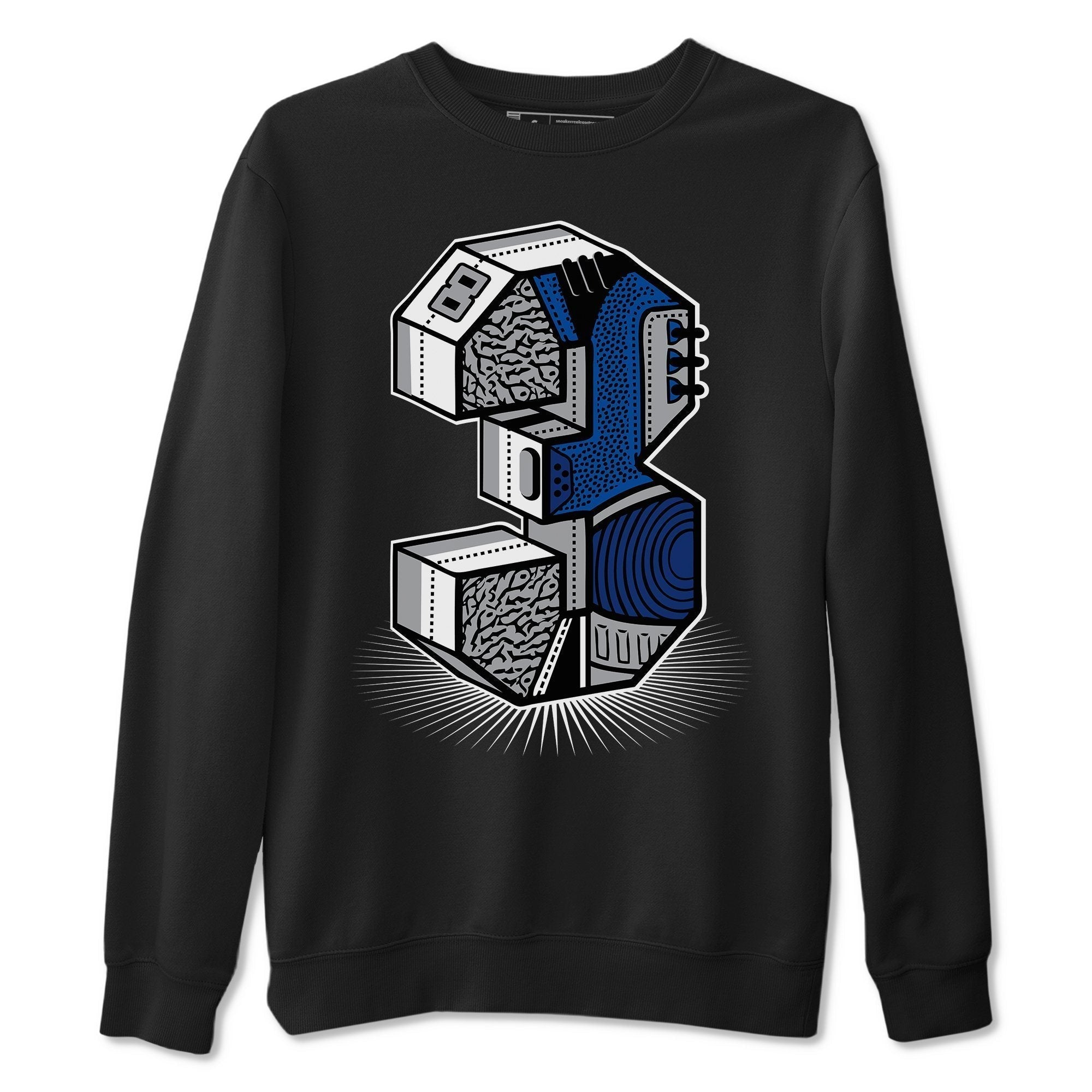 Jordan 3 Varsity Royal Shirt To Match Jordans Three Statue Sneaker Tees Jordan 3 Varsity Royal Drip Gear Zone Sneaker Matching Clothing Unisex Shirts