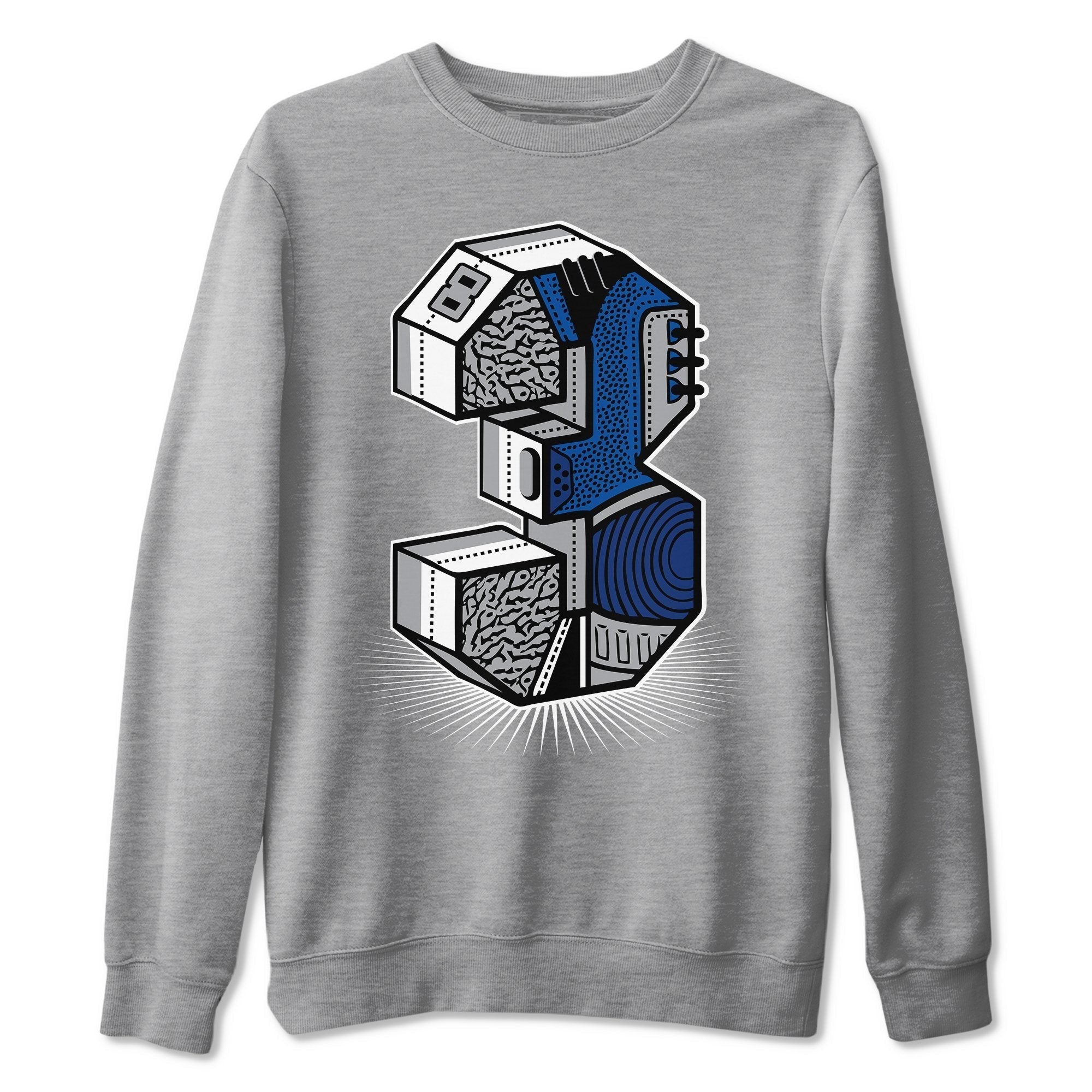 Jordan 3 Varsity Royal Shirt To Match Jordans Three Statue Sneaker Tees Jordan 3 Varsity Royal Drip Gear Zone Sneaker Matching Clothing Unisex Shirts