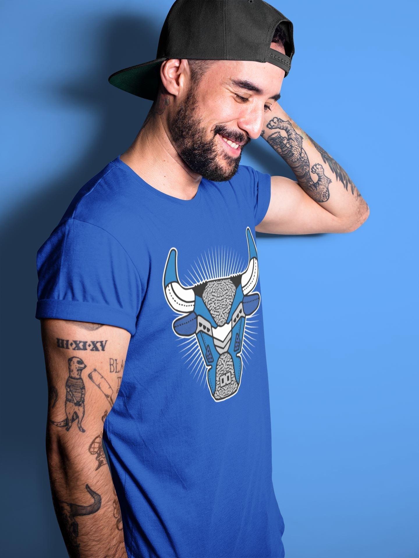 Jordan 3 Varsity Royal Shirt To Match Jordans Bull Head Sneaker Tees Jordan 3 Varsity Royal Drip Gear Zone Sneaker Matching Clothing Unisex Shirts
