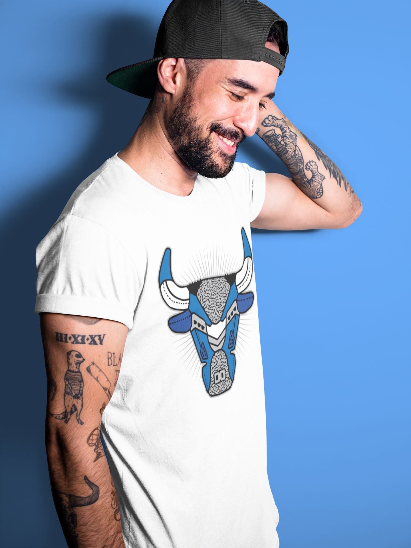 Jordan 3 Varsity Royal Shirt To Match Jordans Bull Head Sneaker Tees Jordan 3 Varsity Royal Drip Gear Zone Sneaker Matching Clothing Unisex Shirts