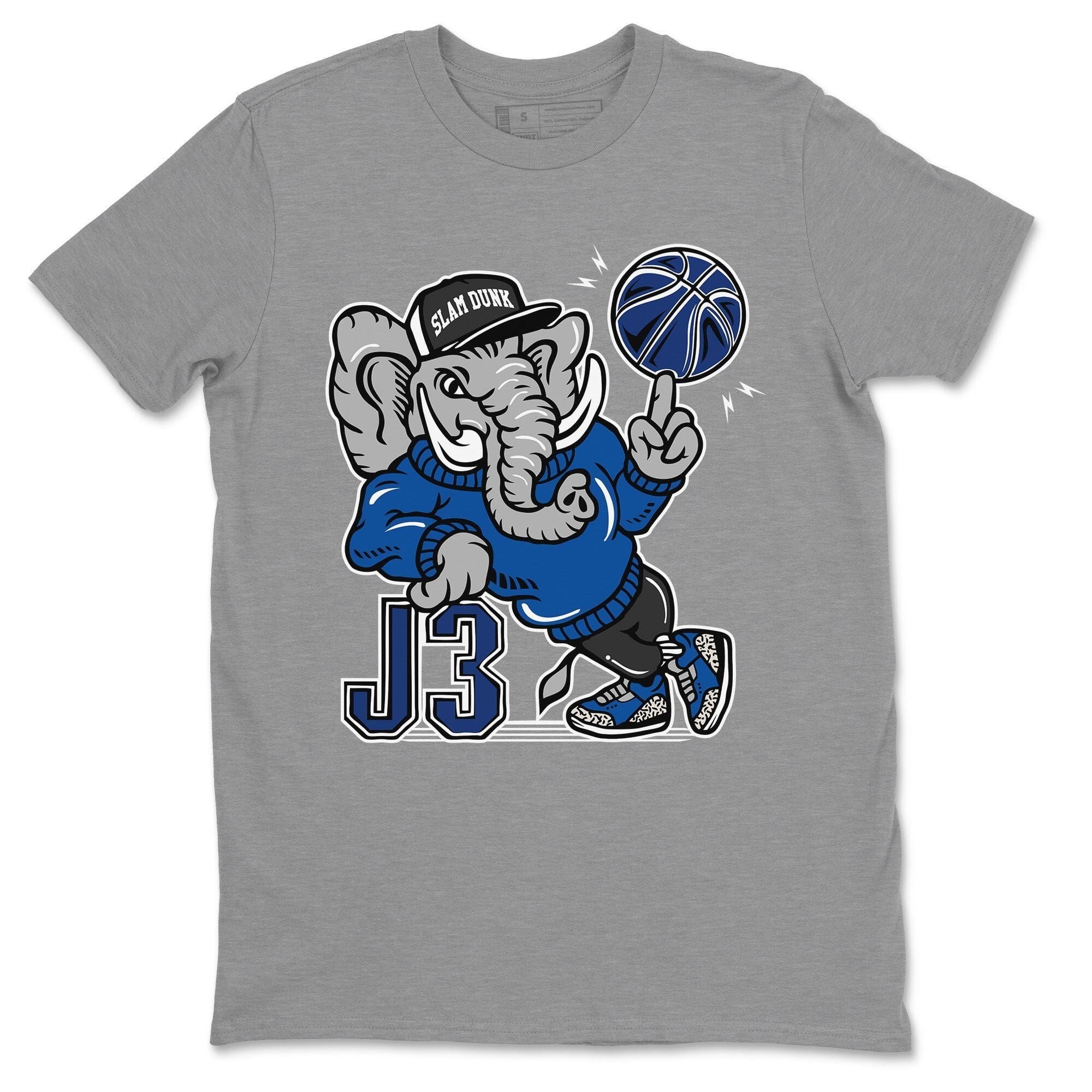 Jordan 3 Varsity Royal Shirt To Match Jordans Elephant Sneaker Tees Jordan 3 Varsity Royal Drip Gear Zone Sneaker Matching Clothing Unisex Shirts