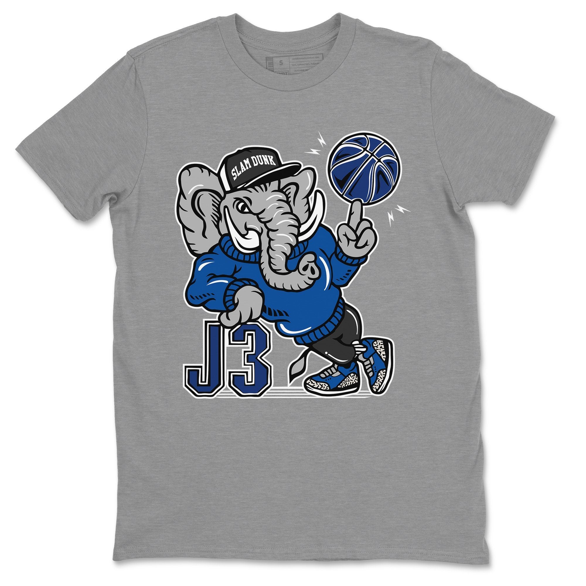 Jordan 3 Varsity Royal Shirt To Match Jordans Elephant Sneaker Tees Jordan 3 Varsity Royal Drip Gear Zone Sneaker Matching Clothing Unisex Shirts