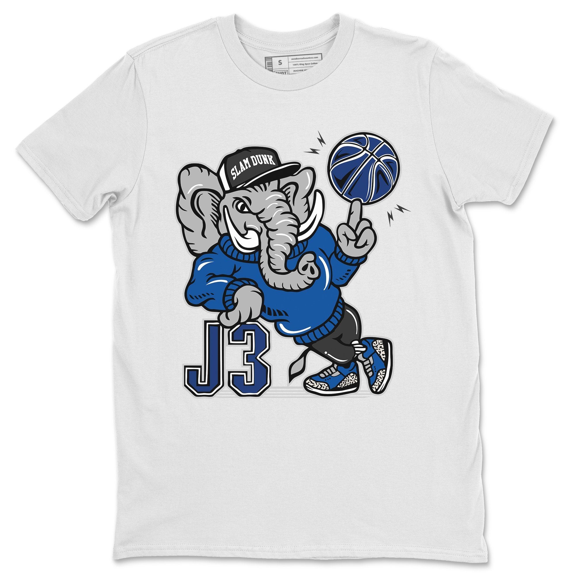 Jordan 3 Varsity Royal Shirt To Match Jordans Elephant Sneaker Tees Jordan 3 Varsity Royal Drip Gear Zone Sneaker Matching Clothing Unisex Shirts