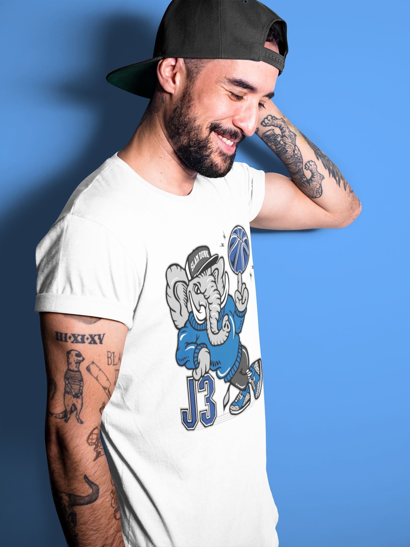 Jordan 3 Varsity Royal Shirt To Match Jordans Elephant Sneaker Tees Jordan 3 Varsity Royal Drip Gear Zone Sneaker Matching Clothing Unisex Shirts