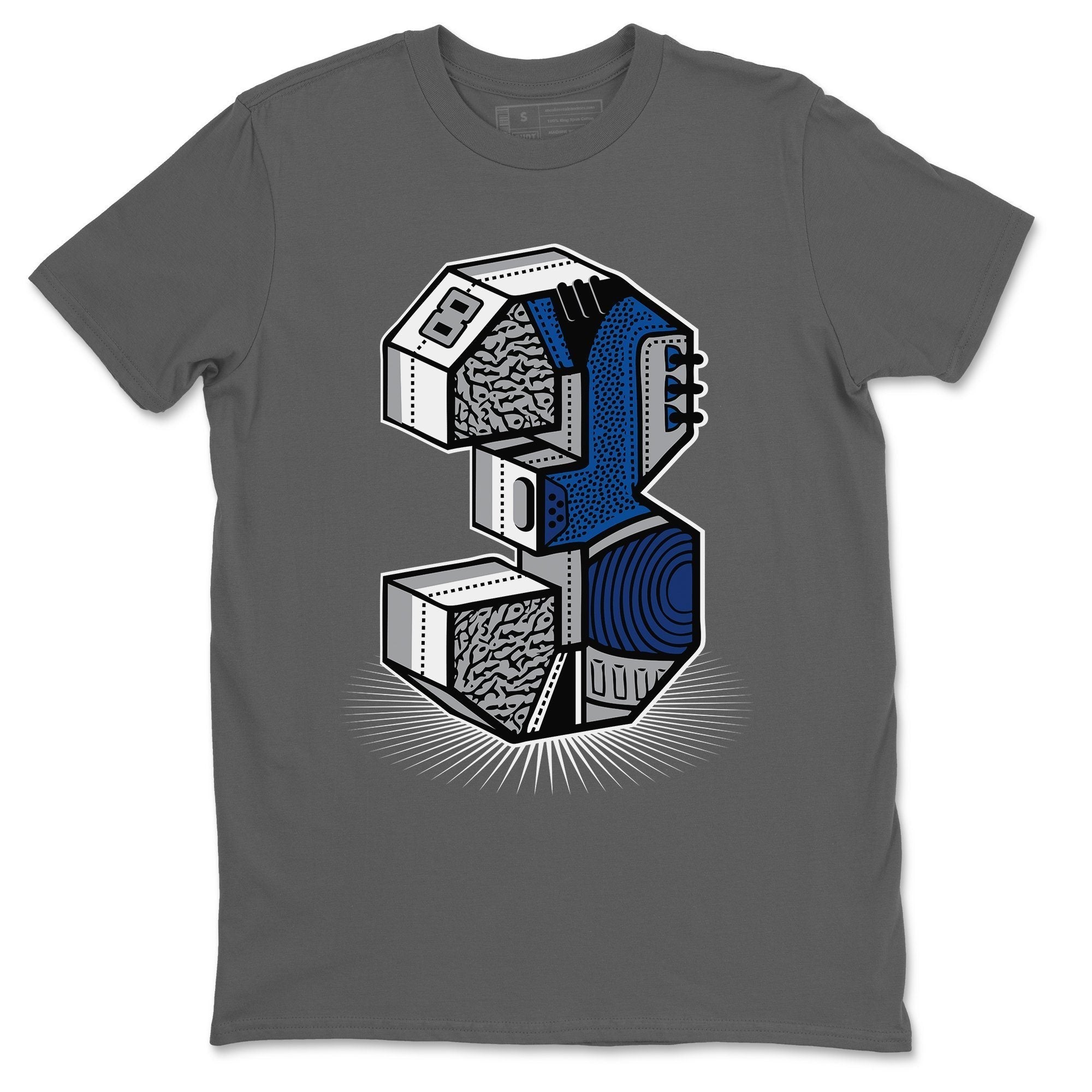 Jordan 3 Varsity Royal Shirt To Match Jordans Three Statue Sneaker Tees Jordan 3 Varsity Royal Drip Gear Zone Sneaker Matching Clothing Unisex Shirts