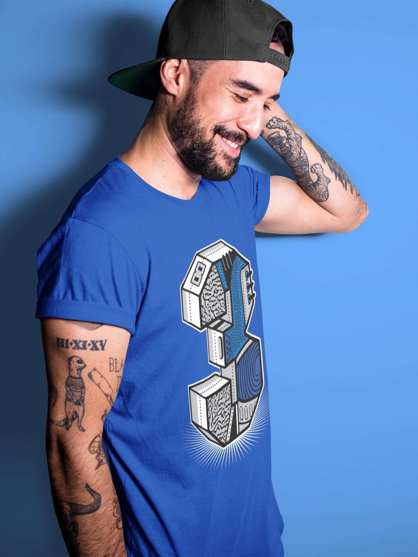 Jordan 3 Varsity Royal Shirt To Match Jordans Three Statue Sneaker Tees Jordan 3 Varsity Royal Drip Gear Zone Sneaker Matching Clothing Unisex Shirts