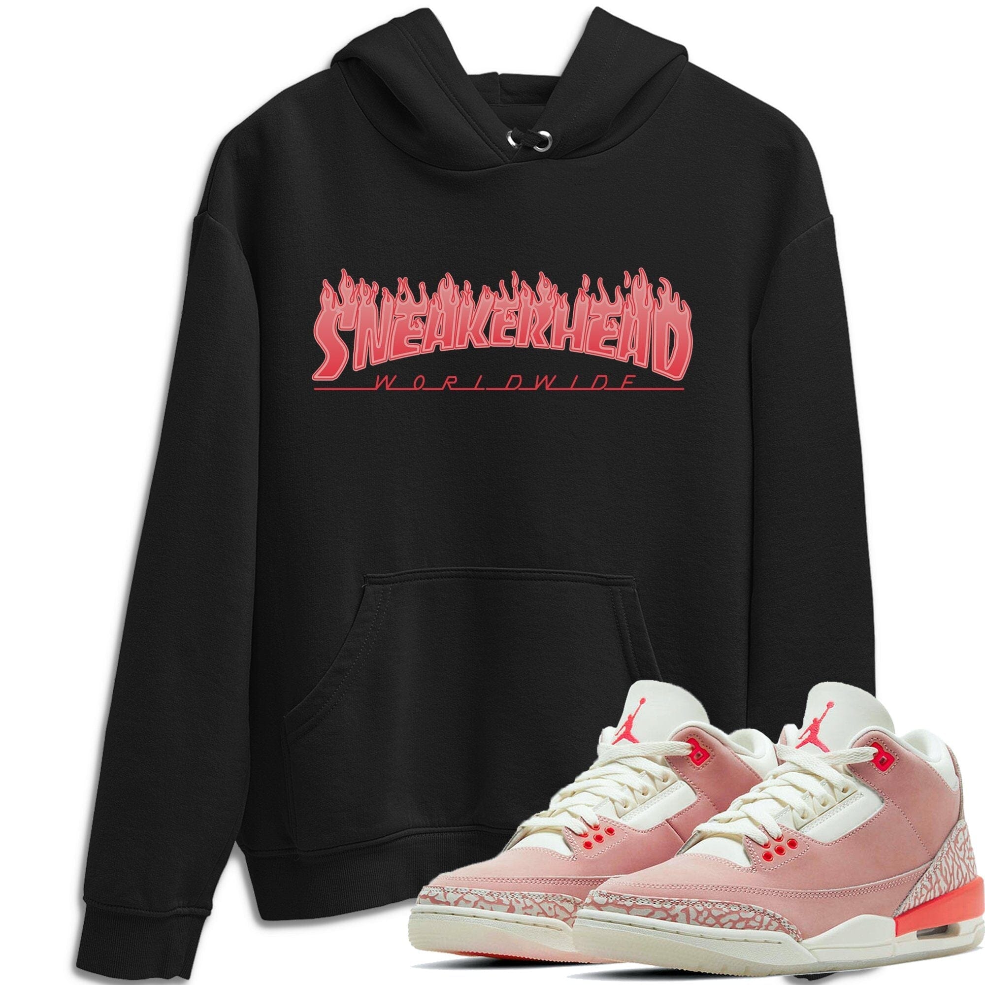 Jordan 3 Rust Pink Sneaker Tees Drip Gear Zone Fire Sneakerhead Sneaker Tees Jordan 3 Rust Pink Shirt Unisex Shirts