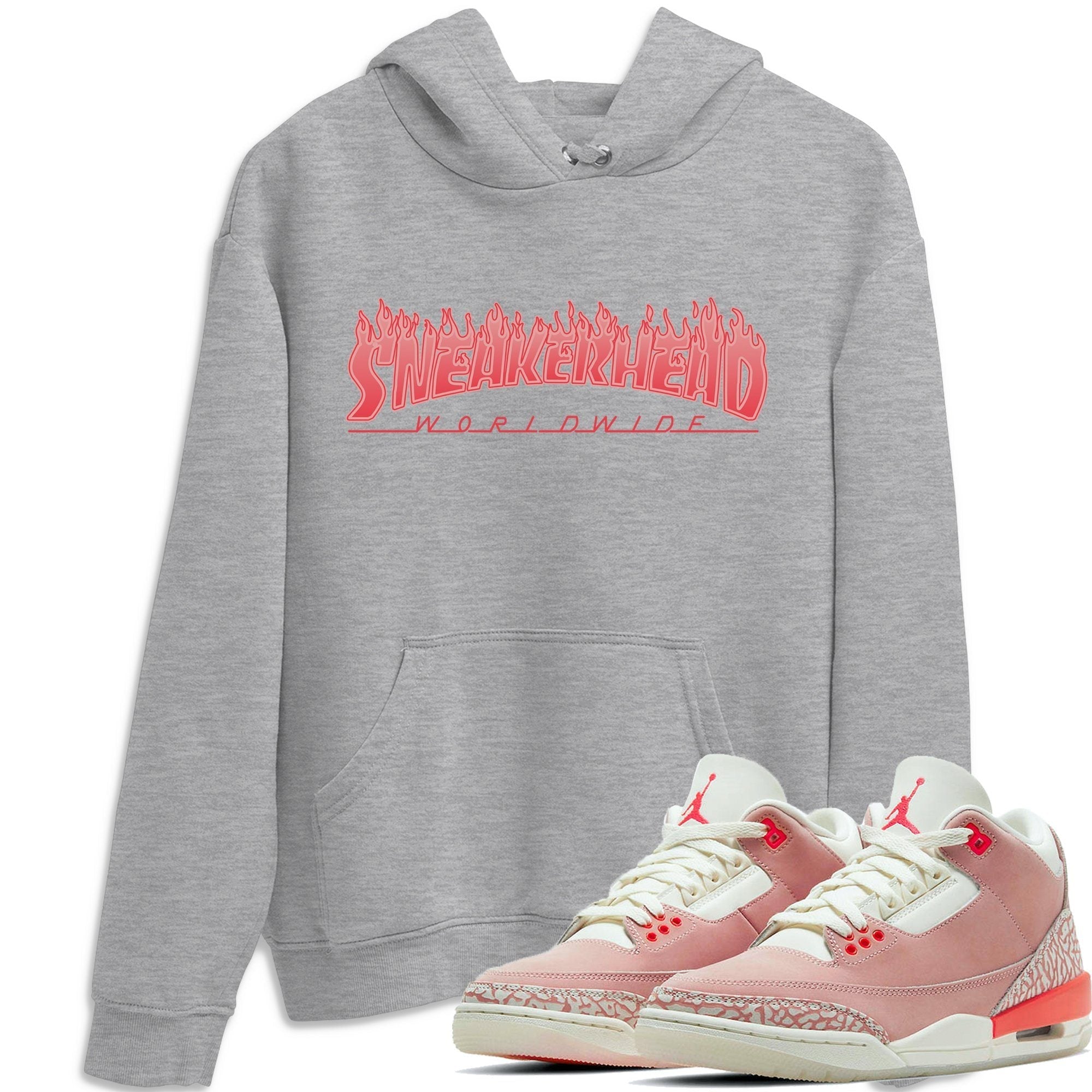 Jordan 3 Rust Pink Sneaker Tees Drip Gear Zone Fire Sneakerhead Sneaker Tees Jordan 3 Rust Pink Shirt Unisex Shirts