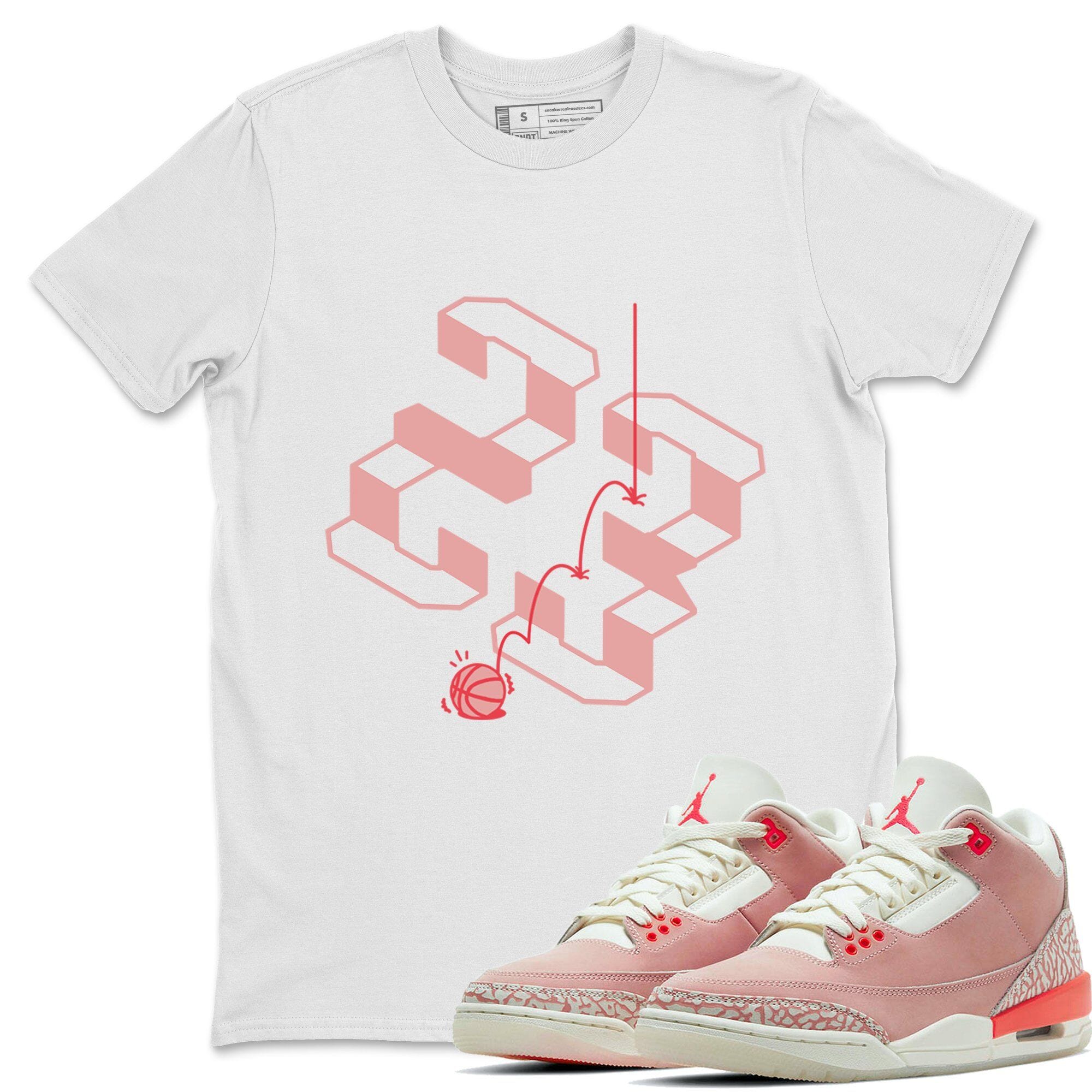 Jordan 3 Rust Pink Shirt To Match Jordans Steps Sneaker Tees Jordan 3 Rust Pink Drip Gear Zone Sneaker Matching Clothing Unisex Shirts