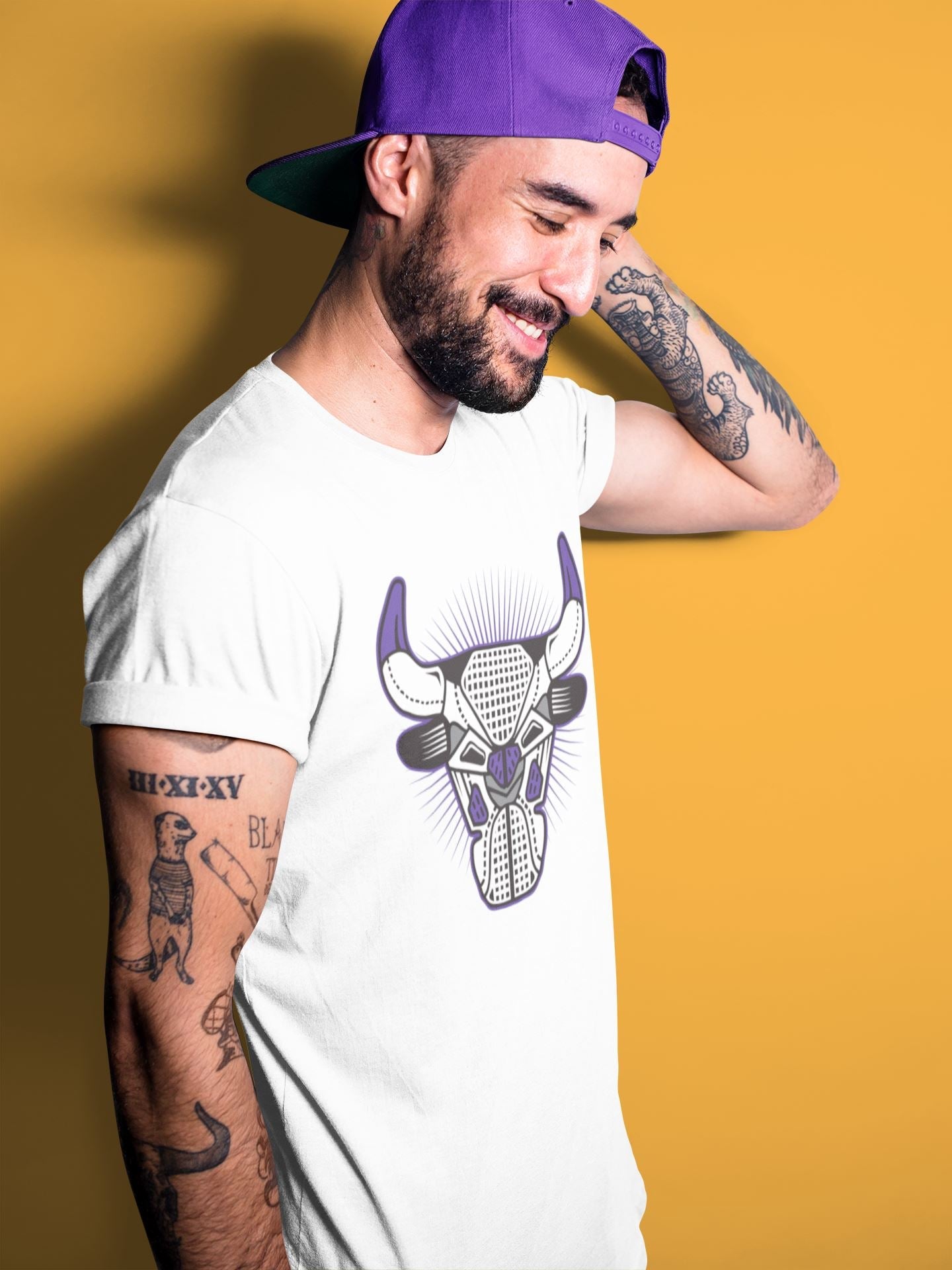 Jordan 4 Court Purple Shirt To Match Jordans Bull Head Sneaker Tees Jordan 4 Court Purple Drip Gear Zone Sneaker Matching Clothing Unisex Shirts