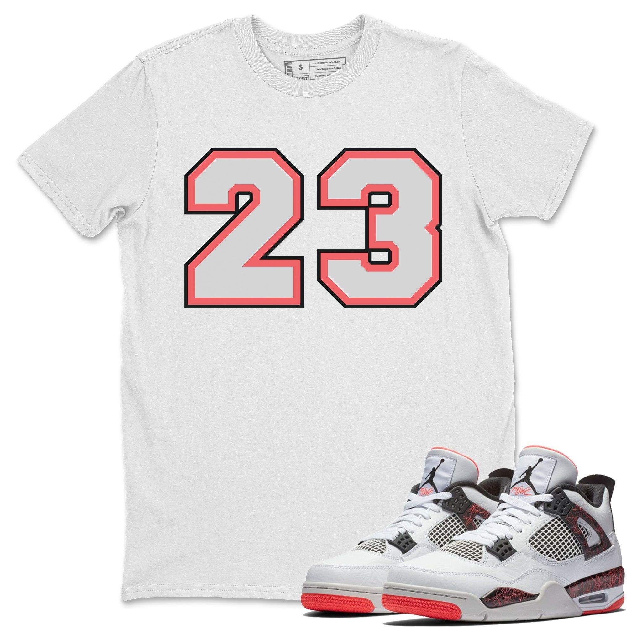 Jordan 4 Hot Lava Sneaker Matching T-Shirt 23 Sneaker Tees Jordan 4 Hot Lava Sneaker Release Tees Crew Neck Tees