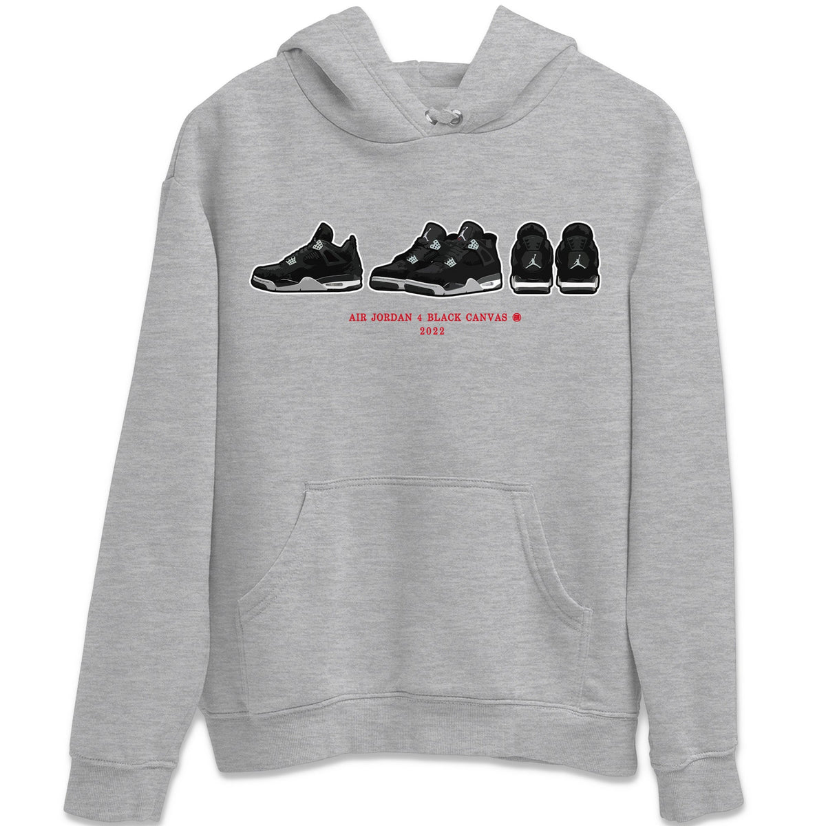 Jordan 4 Black Canvas Sneaker Matching T-Shirt Air Jordan 4 Prelude Sneaker Tees Jordan 4 Black Canvas Sneaker Release Tees Crew Neck Tees