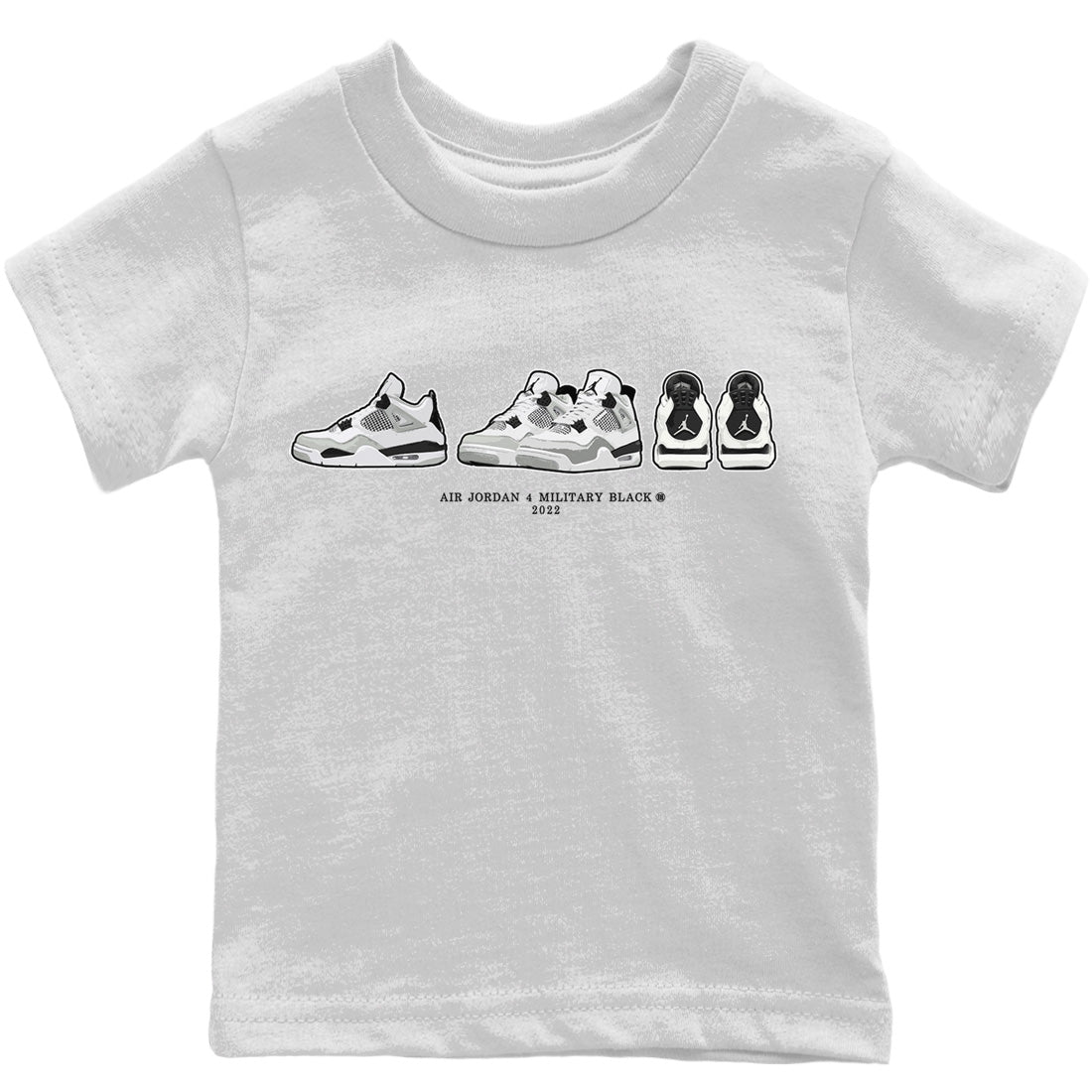 Jordan 4 Military Black Sneaker Matching T-Shirt Air Jordan 4 Prelude Sneaker Tees Jordan 4 Military Black Sneaker Release Tees Kids Shirts