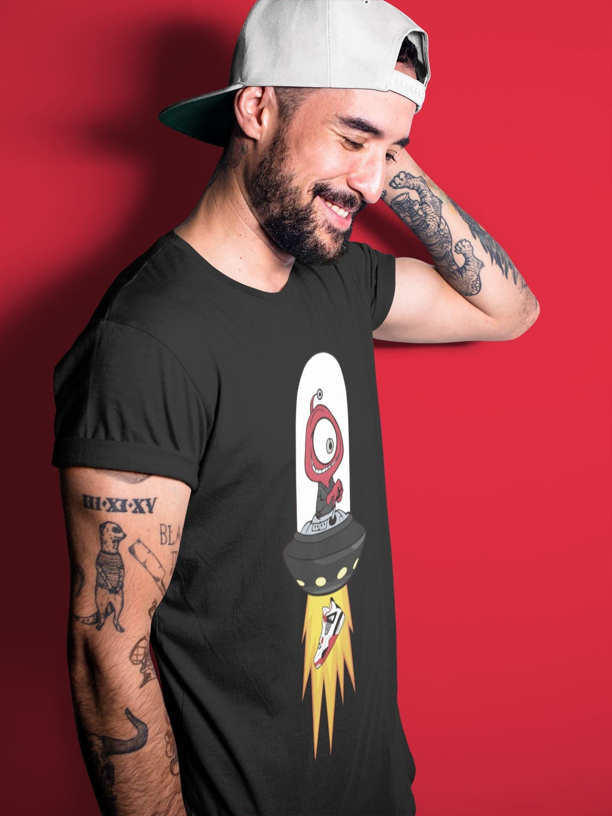 Jordan 4 Fire Red Shirt To Match Jordans Alien Sneaker Tees Jordan 4 Fire Red Drip Gear Zone Sneaker Matching Clothing Unisex Shirts