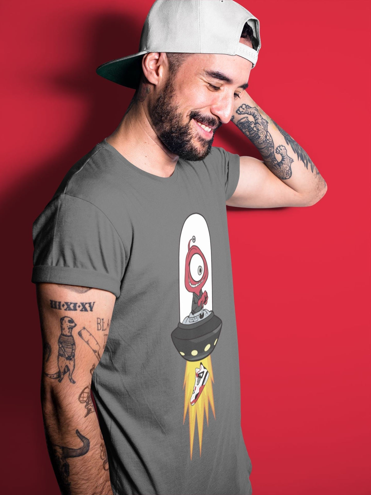 Jordan 4 Fire Red Shirt To Match Jordans Alien Sneaker Tees Jordan 4 Fire Red Drip Gear Zone Sneaker Matching Clothing Unisex Shirts