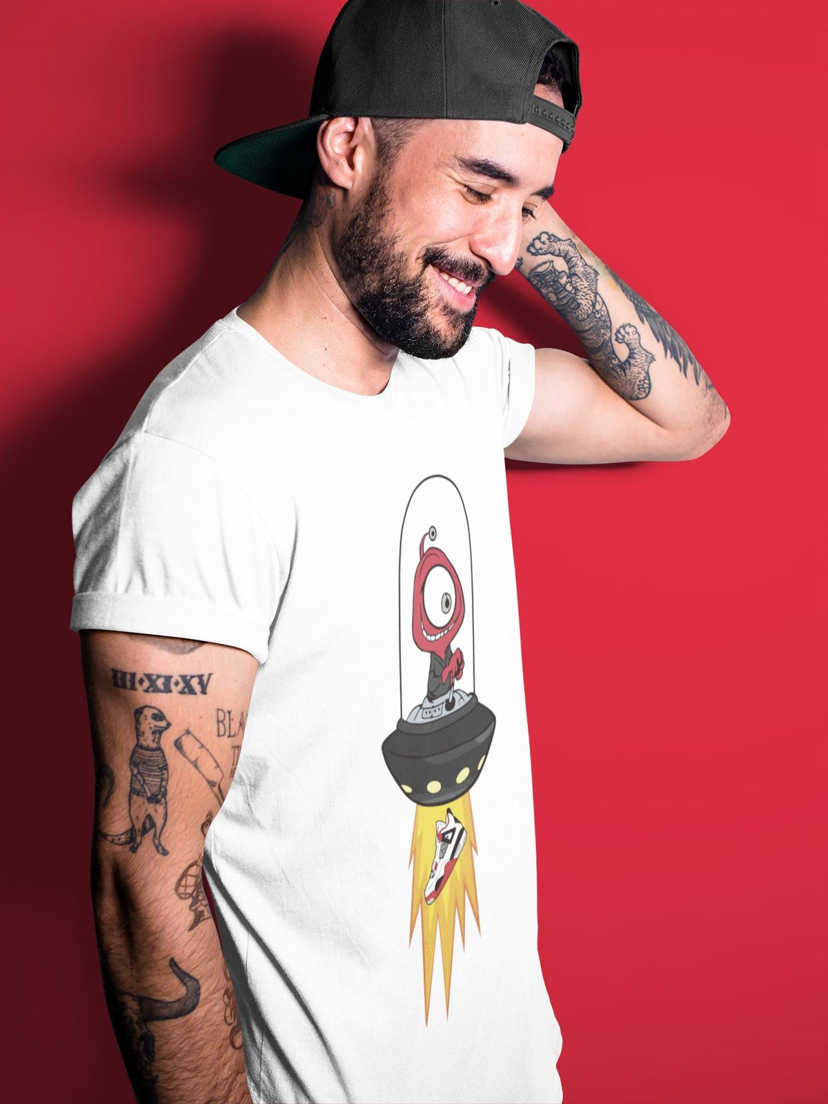 Jordan 4 Fire Red Shirt To Match Jordans Alien Sneaker Tees Jordan 4 Fire Red Drip Gear Zone Sneaker Matching Clothing Unisex Shirts