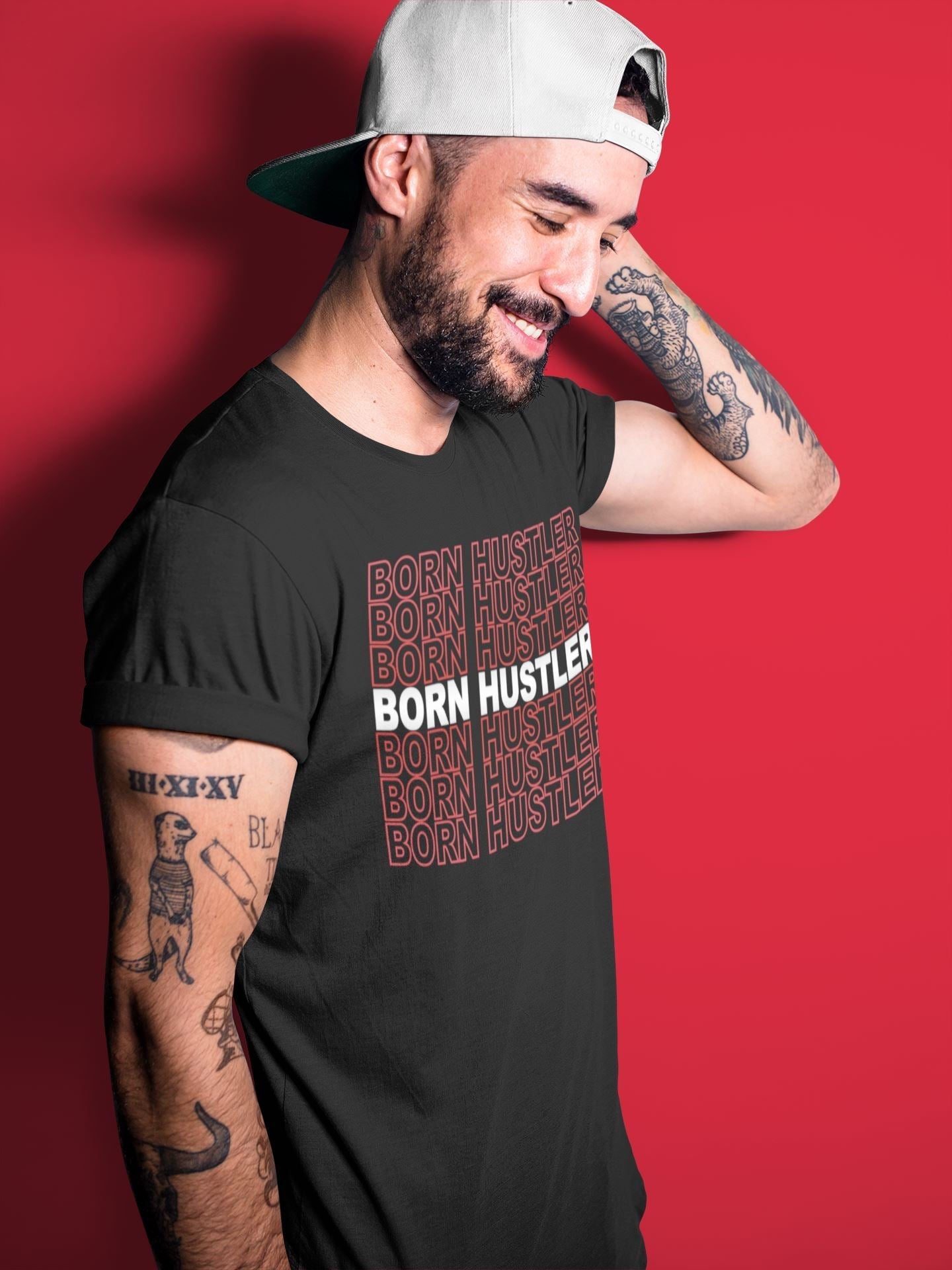 Jordan 4 Fire Red Shirt To Match Jordans Born Hustler Sneaker Tees Jordan 4 Fire Red Drip Gear Zone Sneaker Matching Clothing Unisex Shirts